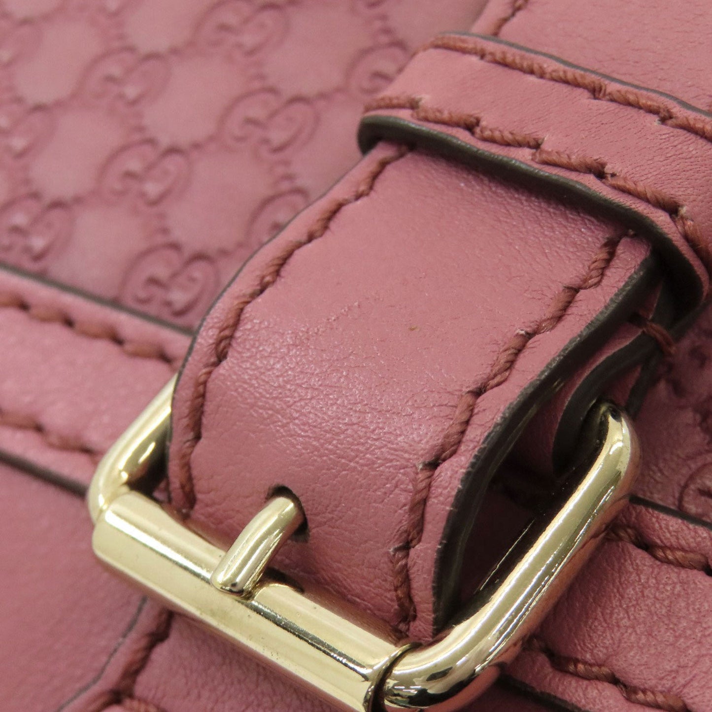 Gucci Pink Leather Shoulder Bag