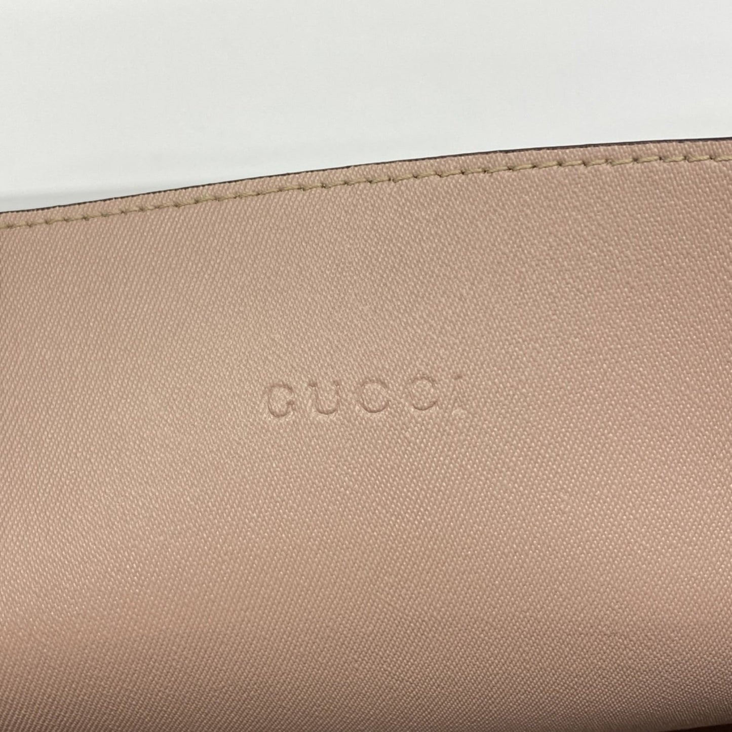 Gucci Beige Pink Pvc Tote Bag