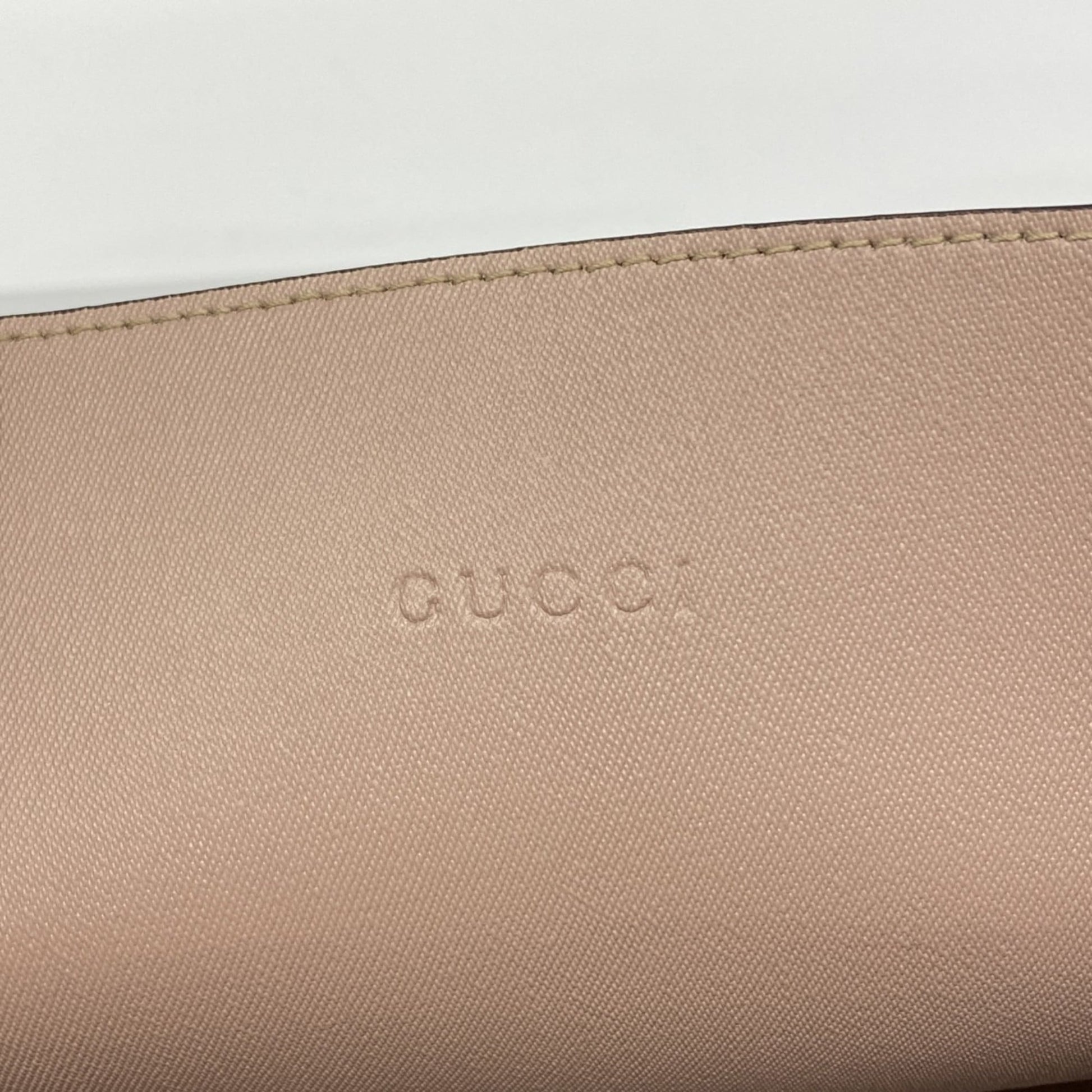 Gucci Beige Pink Pvc Tote Bag