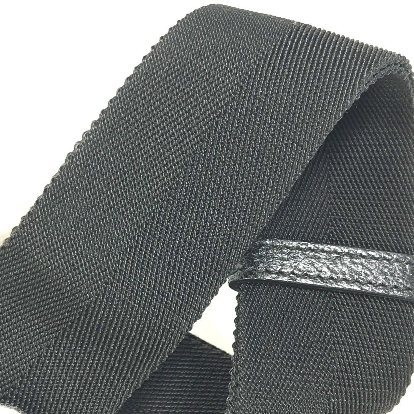 Gucci Black Gg Canvas Leather Fanny Pack