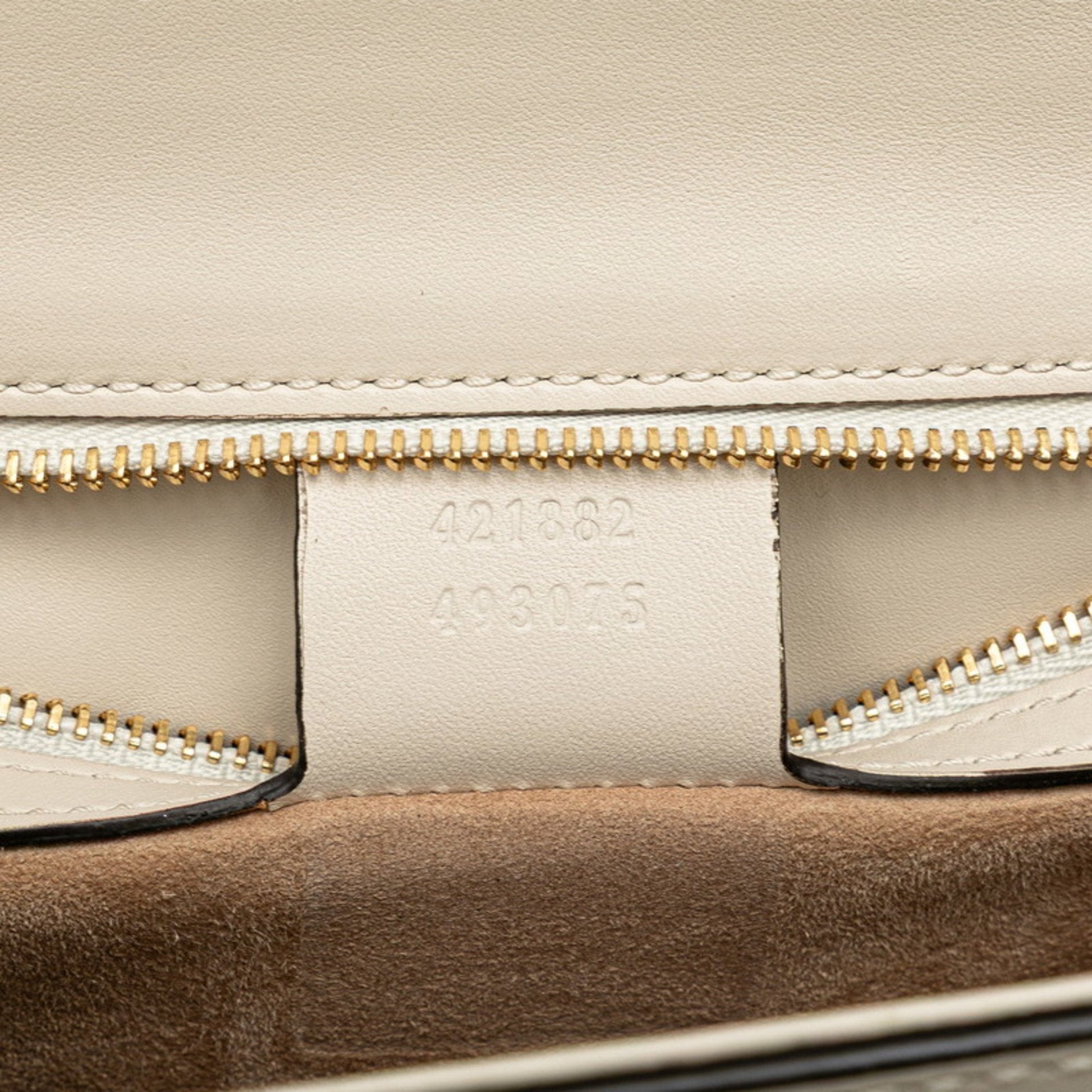 Gucci Multi-Color White Leather Shoulder Bag