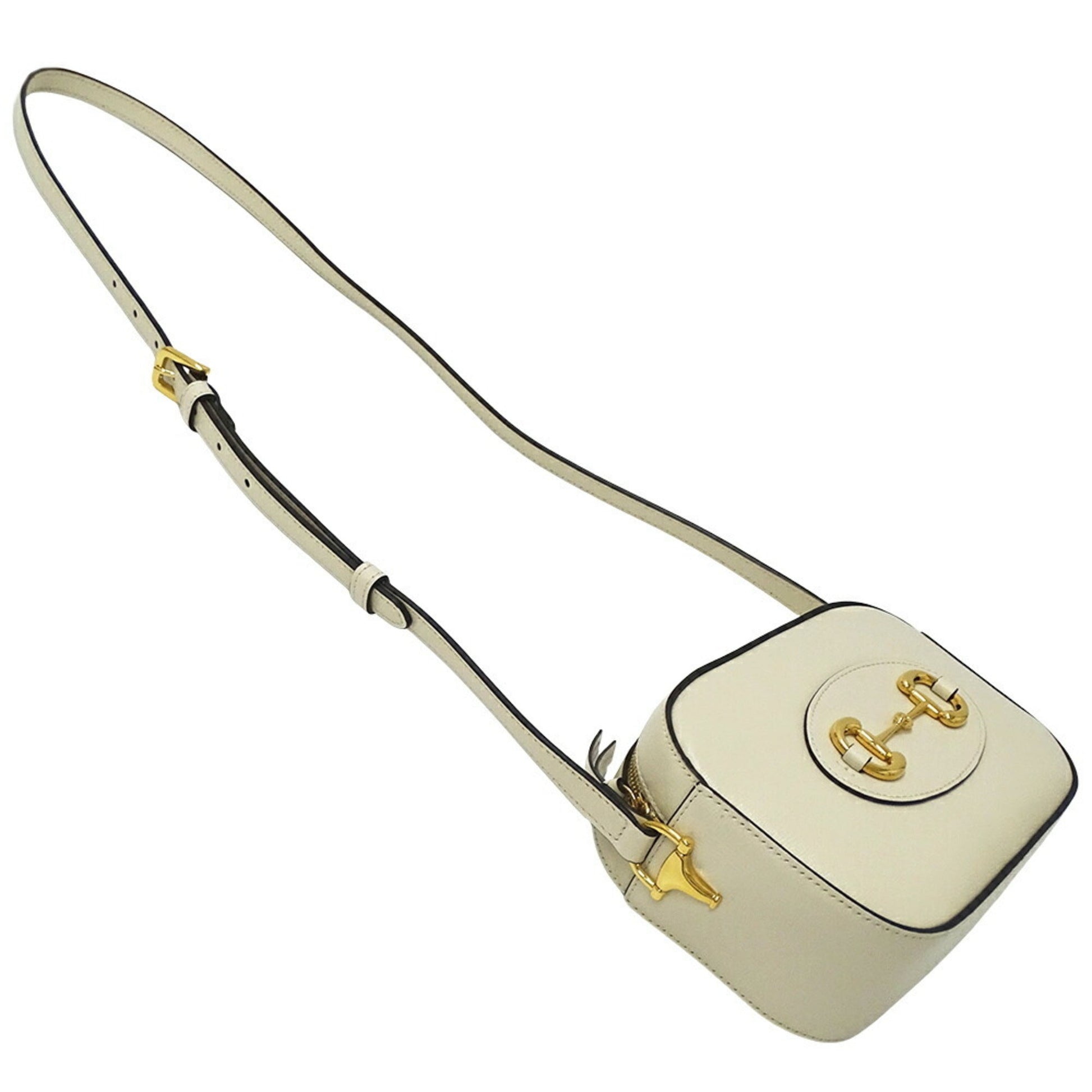 Gucci White Leather Shoulder Bag