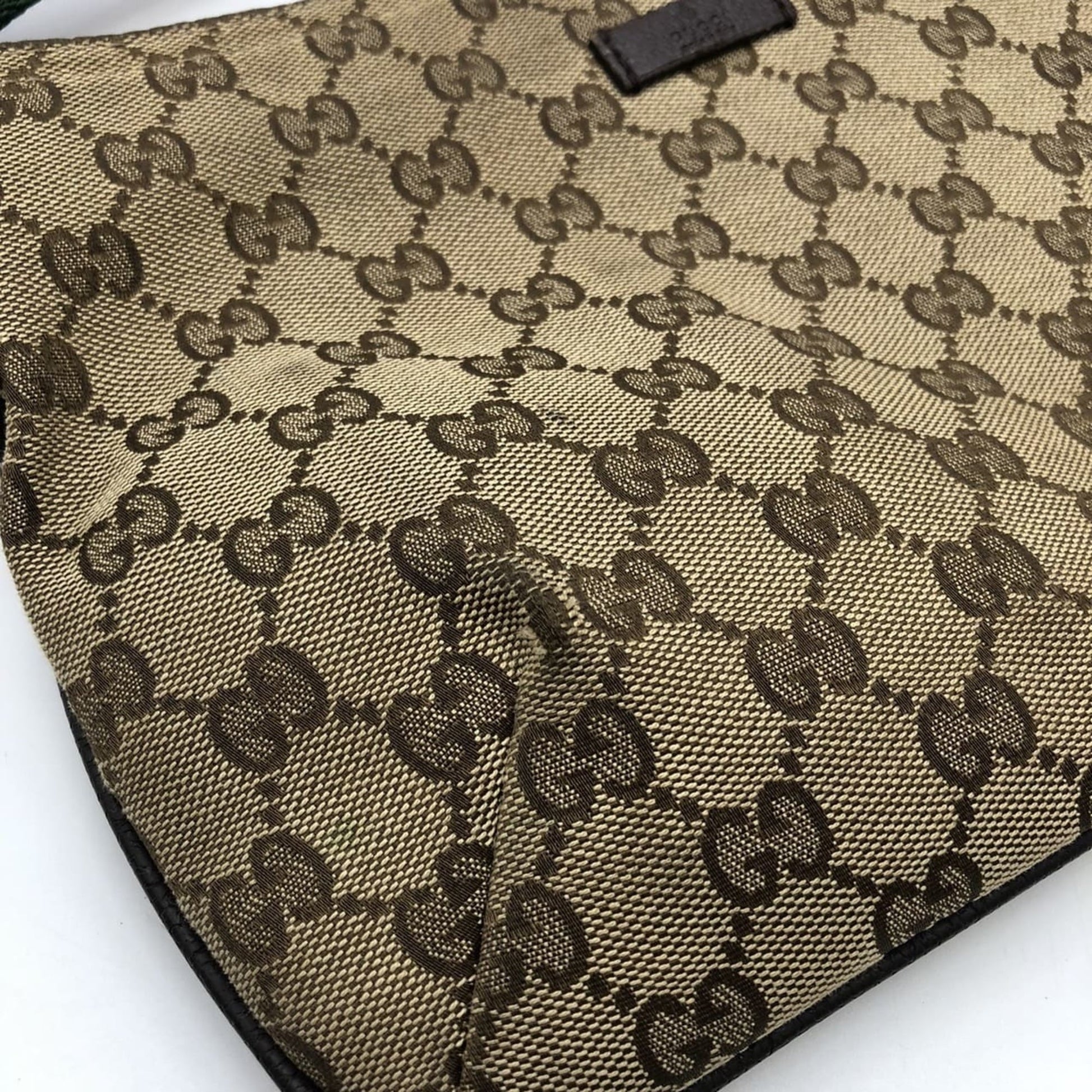 Gucci Gg Canvas Brown Gg Canvas Leather Shoulder Bag