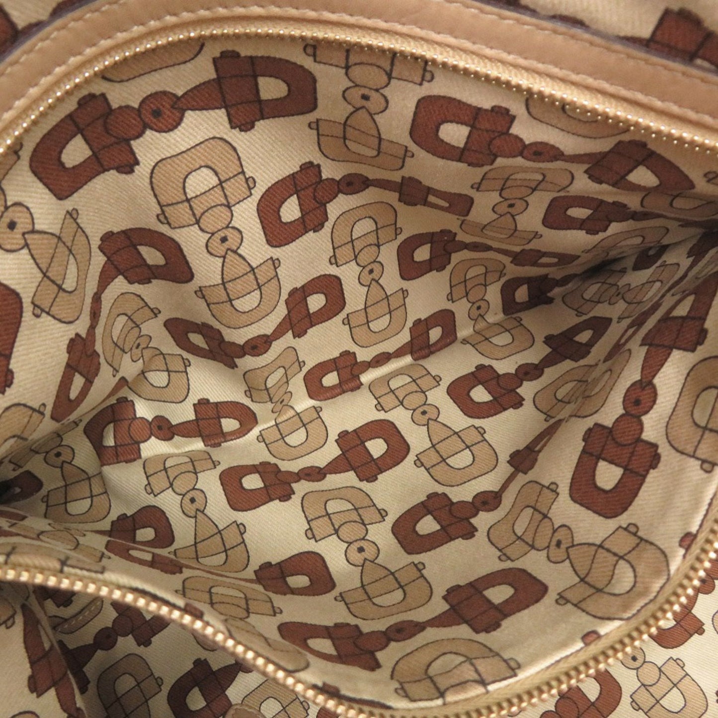 Gucci Beige Leather Handbag Tote Bag