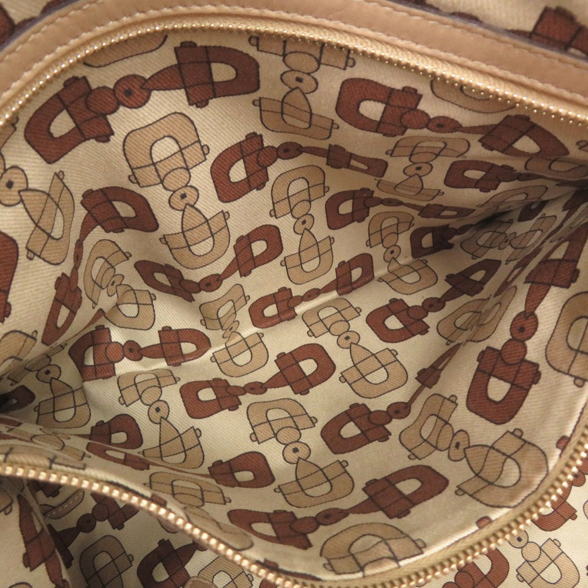 Gucci Beige Leather Handbag Tote Bag
