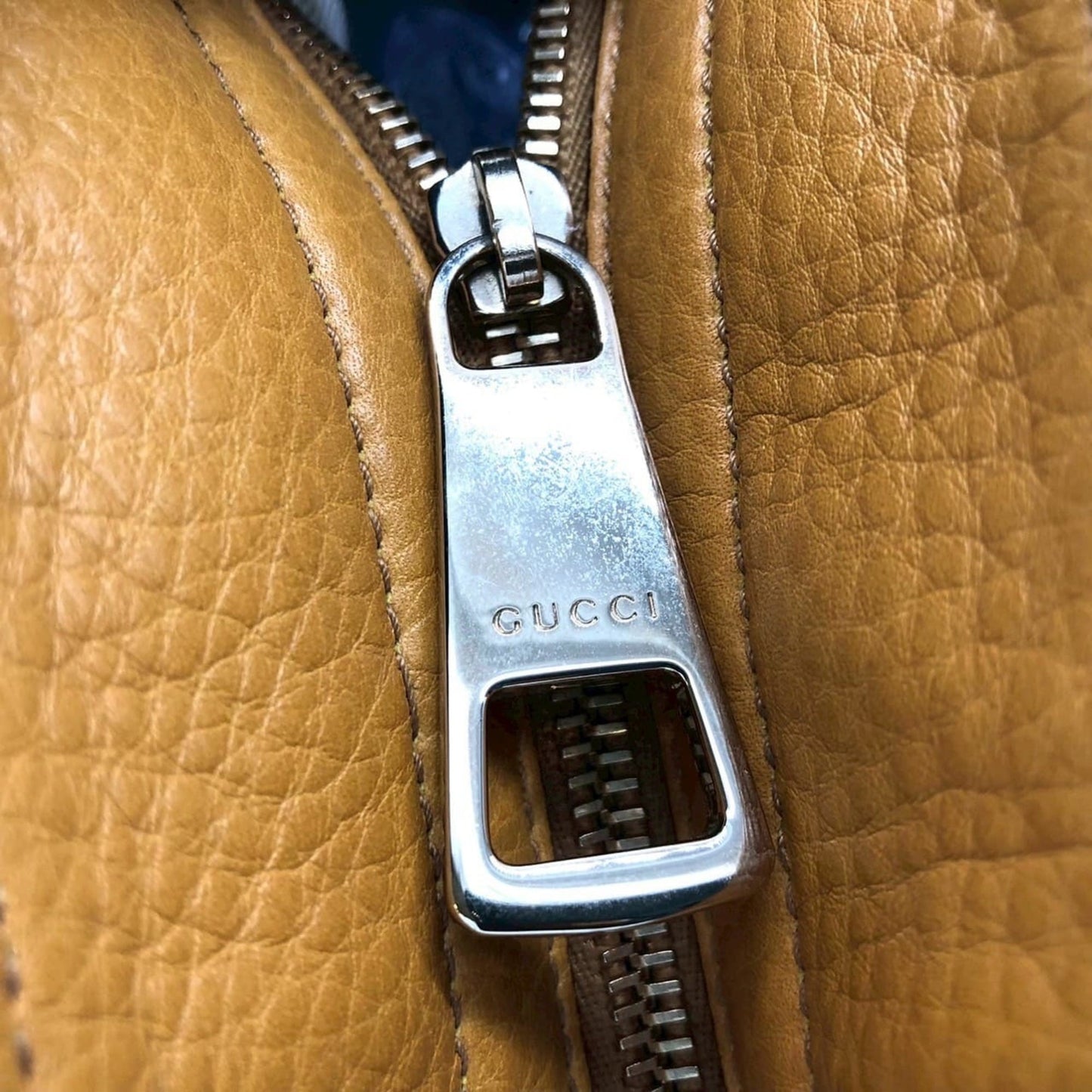Gucci Yellow Leather Tote Bag