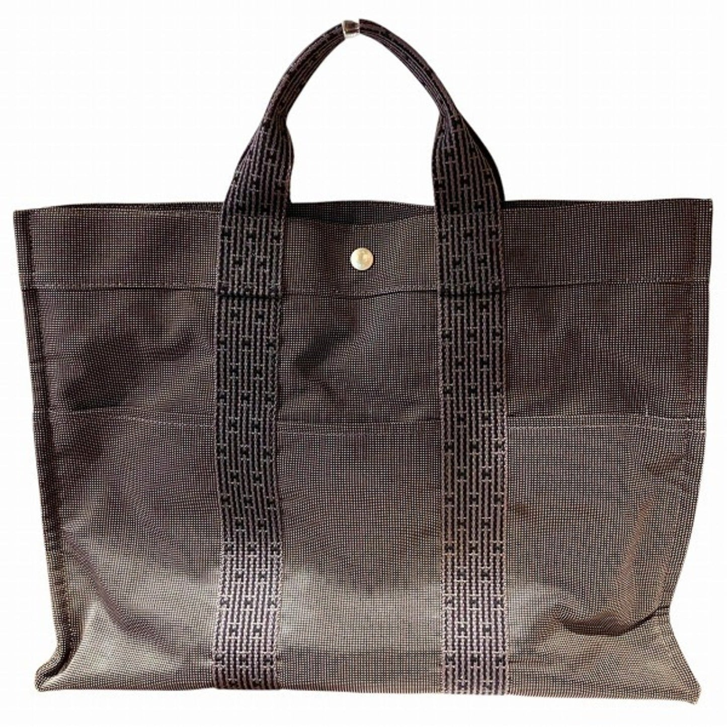 Hermes Tote Bag Canvas Gray Tote Bag 28