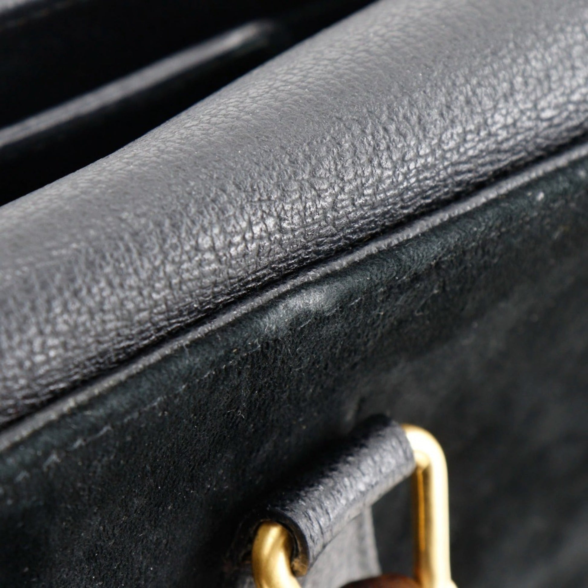 Gucci Black Suede Tote Bag
