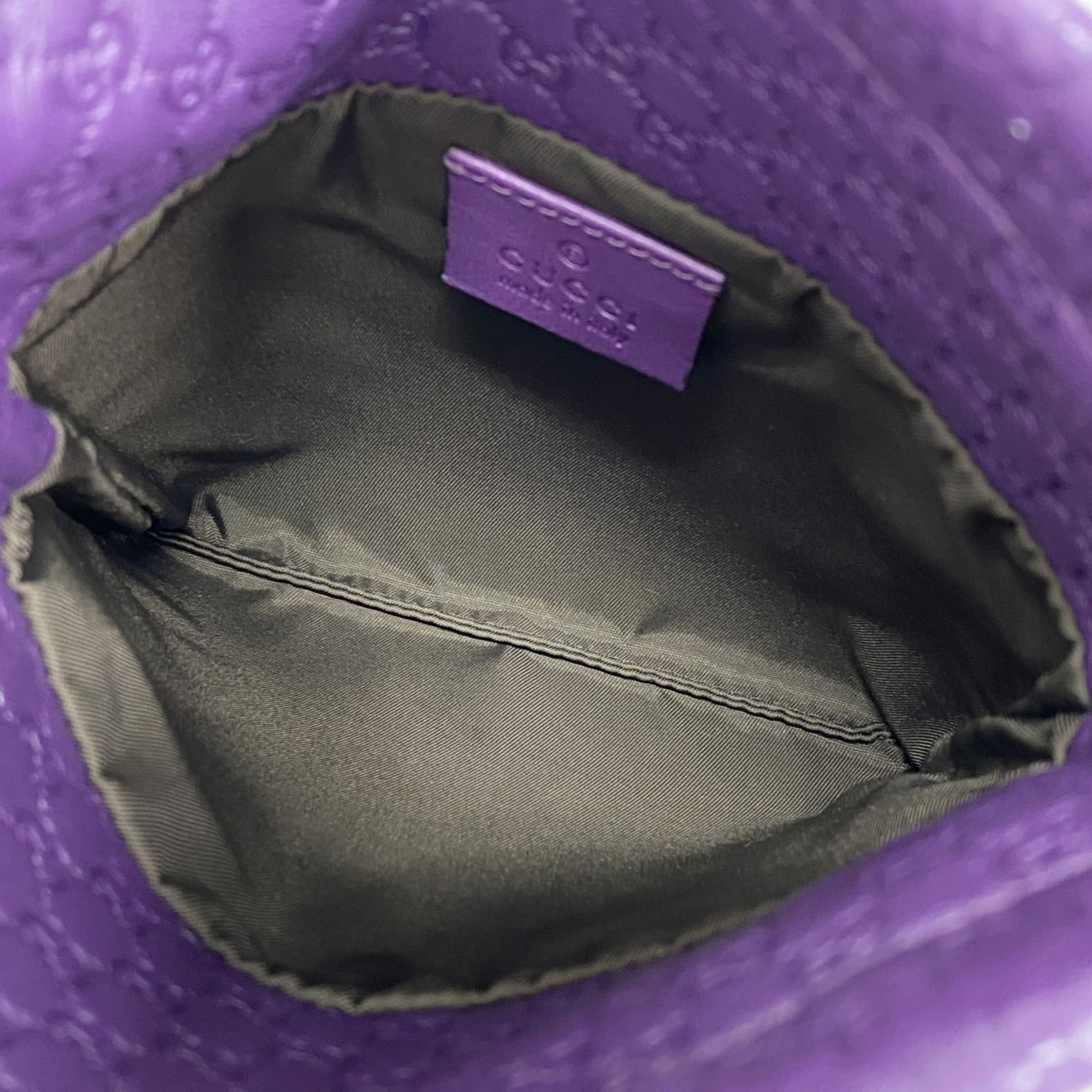 Gucci Purple Leather Pouch