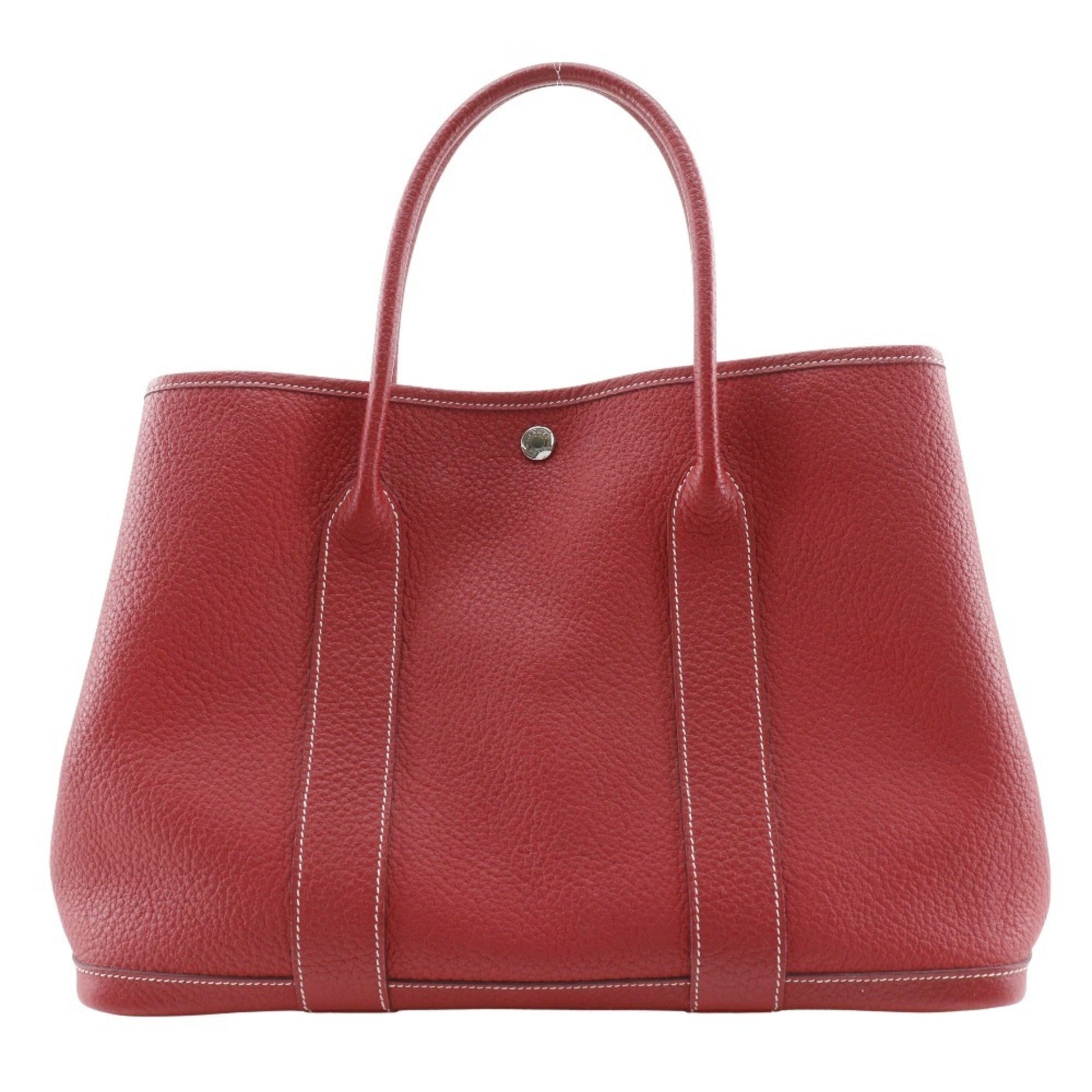 Hermes Color Negonda Tote Bag Leather Red