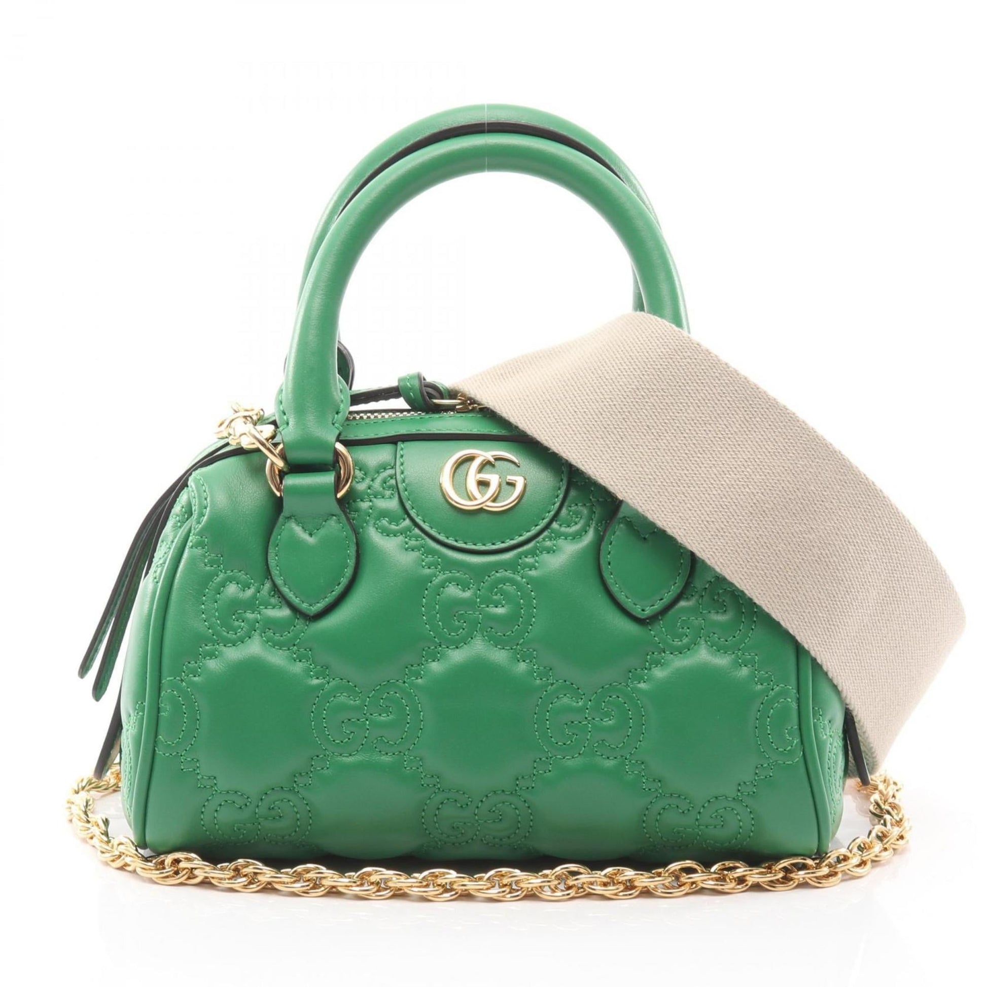 Gucci Green Leather Handbag