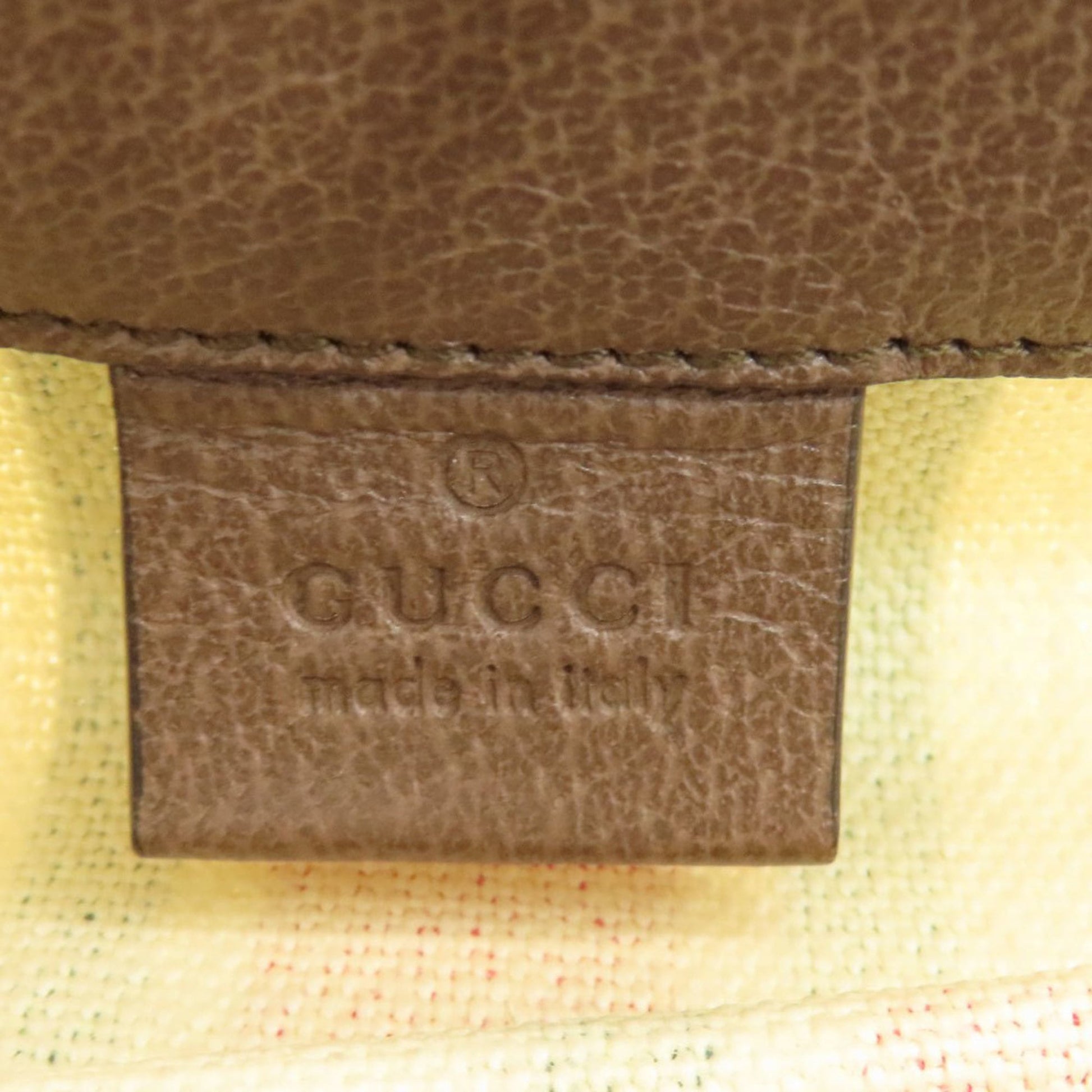 Gucci Beige Brown Canvas Handbag