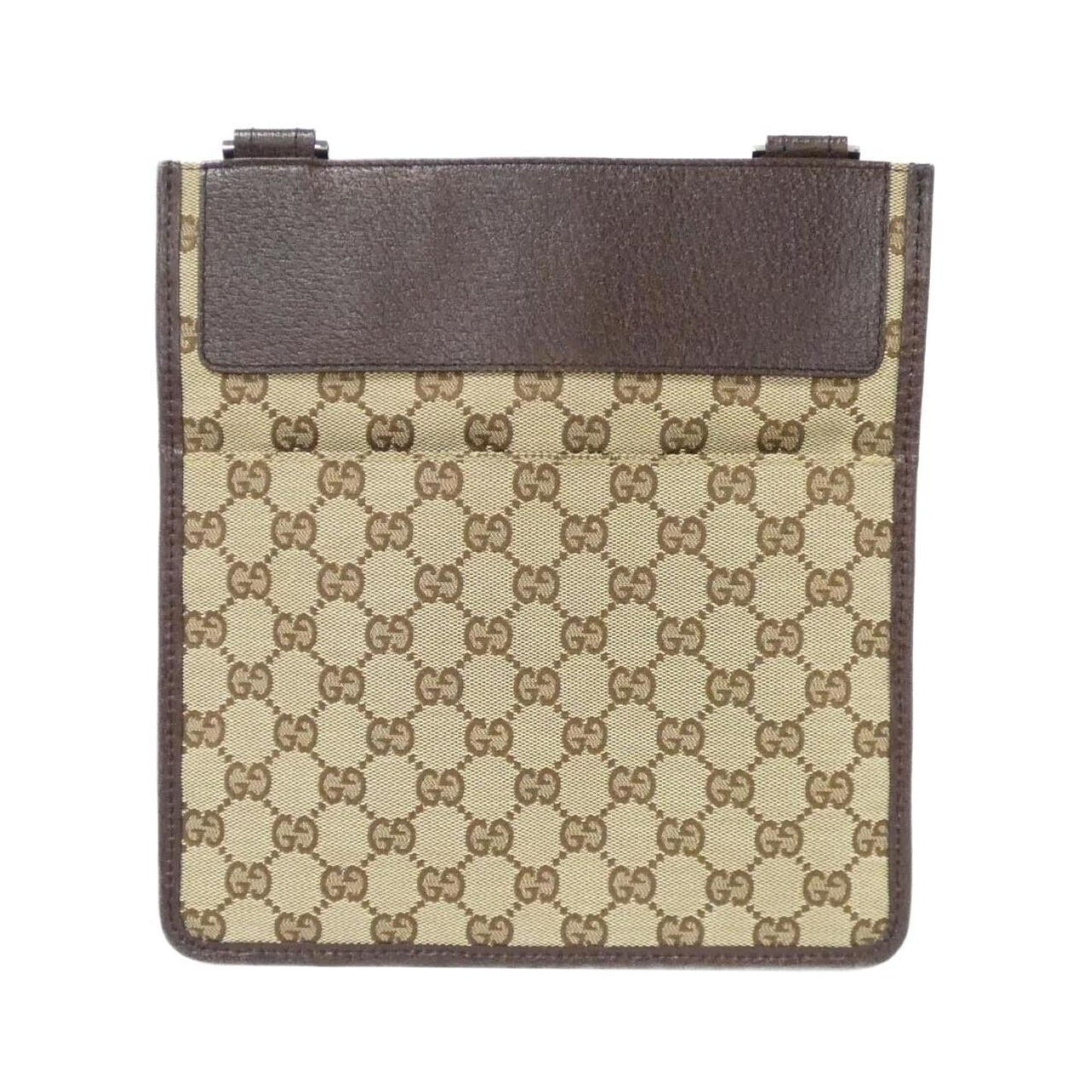 Gucci Beige Brown Gg Canvas Shoulder Bag