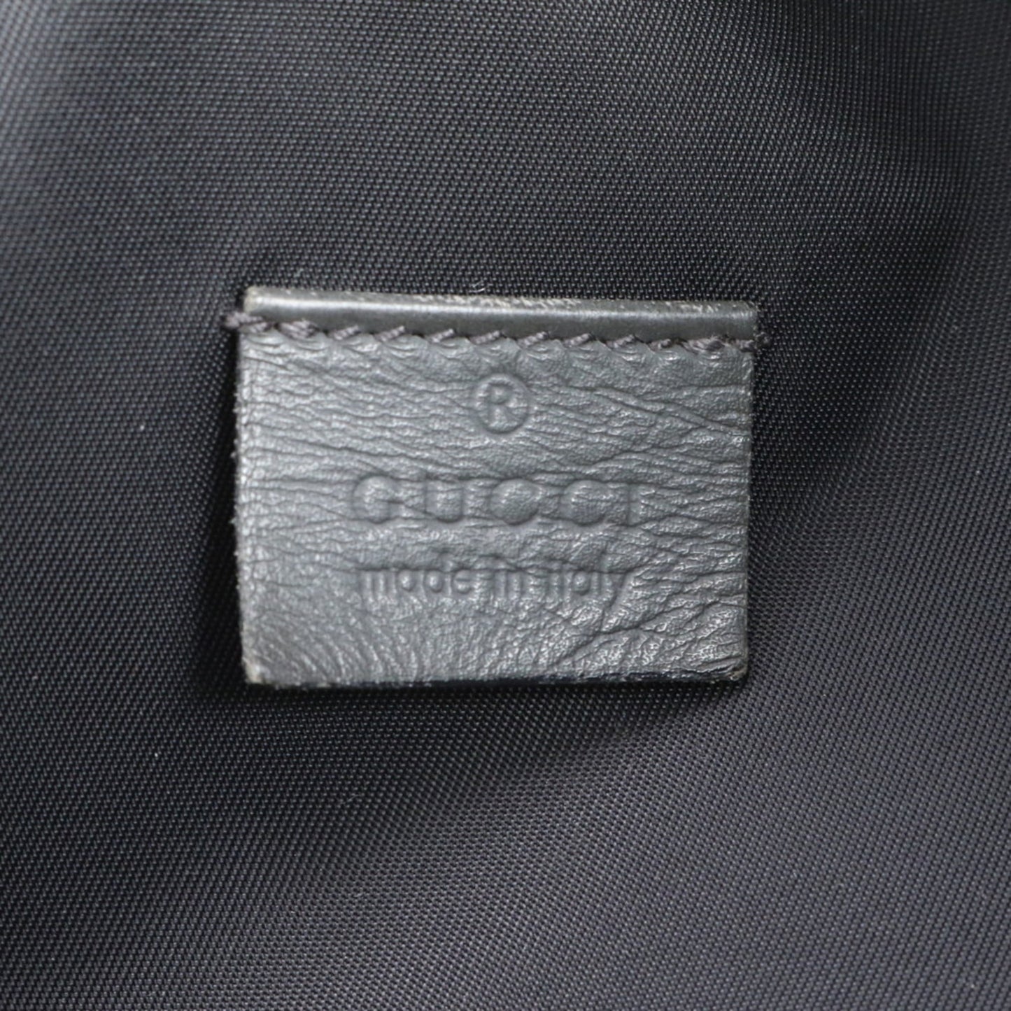 Gucci Dark Gray Leather Pouch Sling Bag