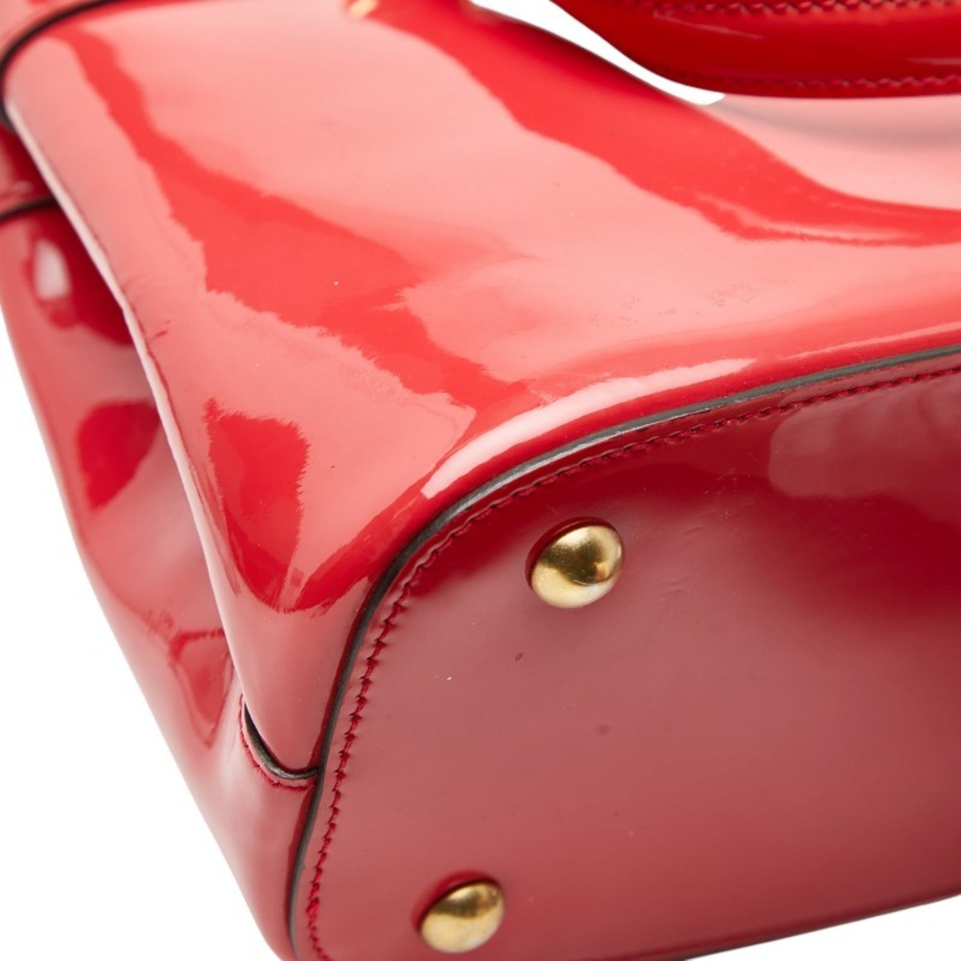 Gucci Pink Patent Leather Handbag