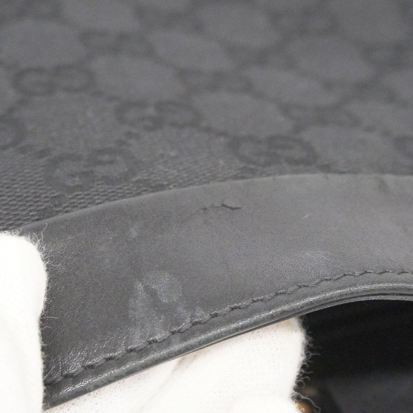 Gucci Black Canvas Shoulder Bag