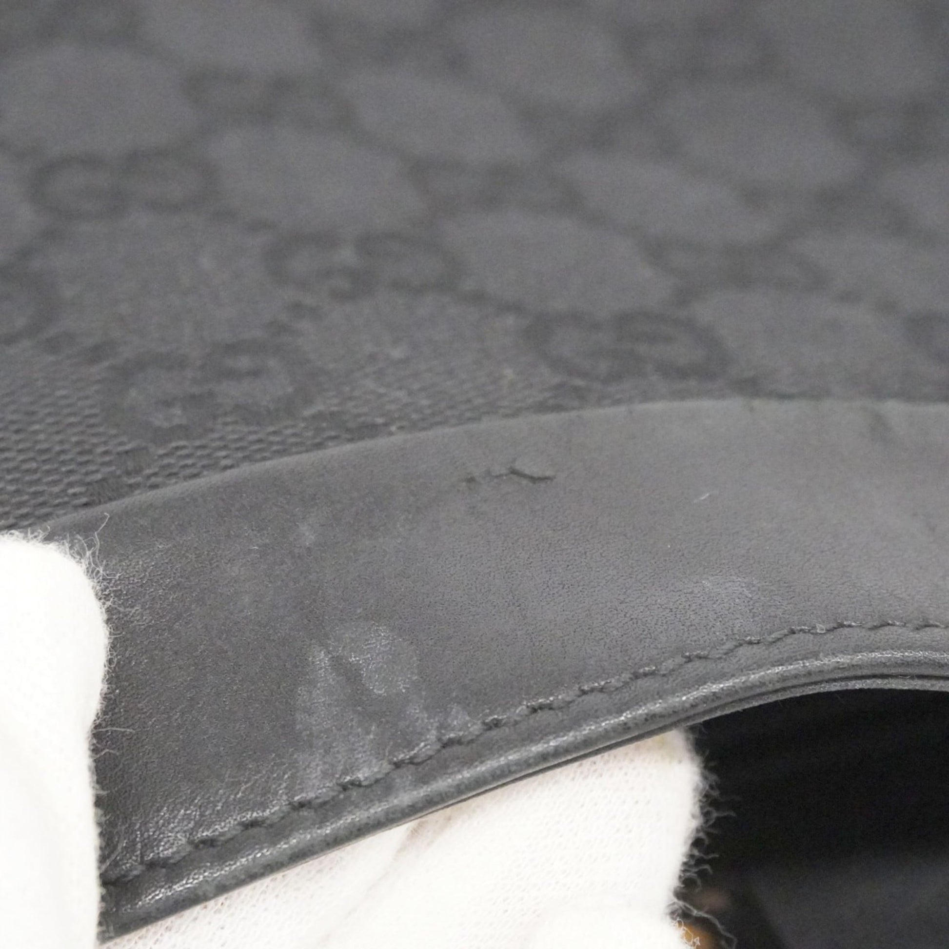Gucci Black Canvas Shoulder Bag