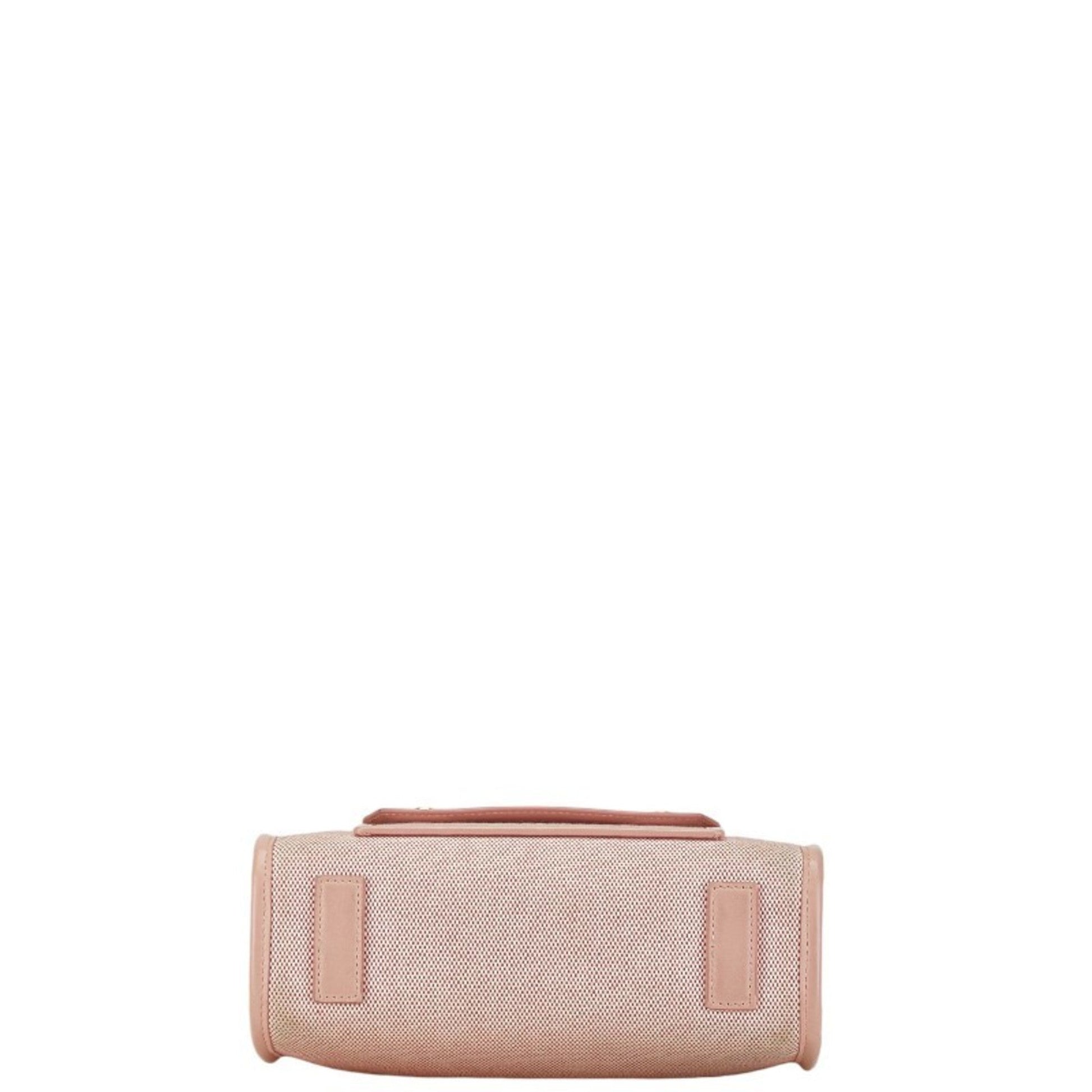 Burberry Shoulder Bag Tote Bag Canvas Pink