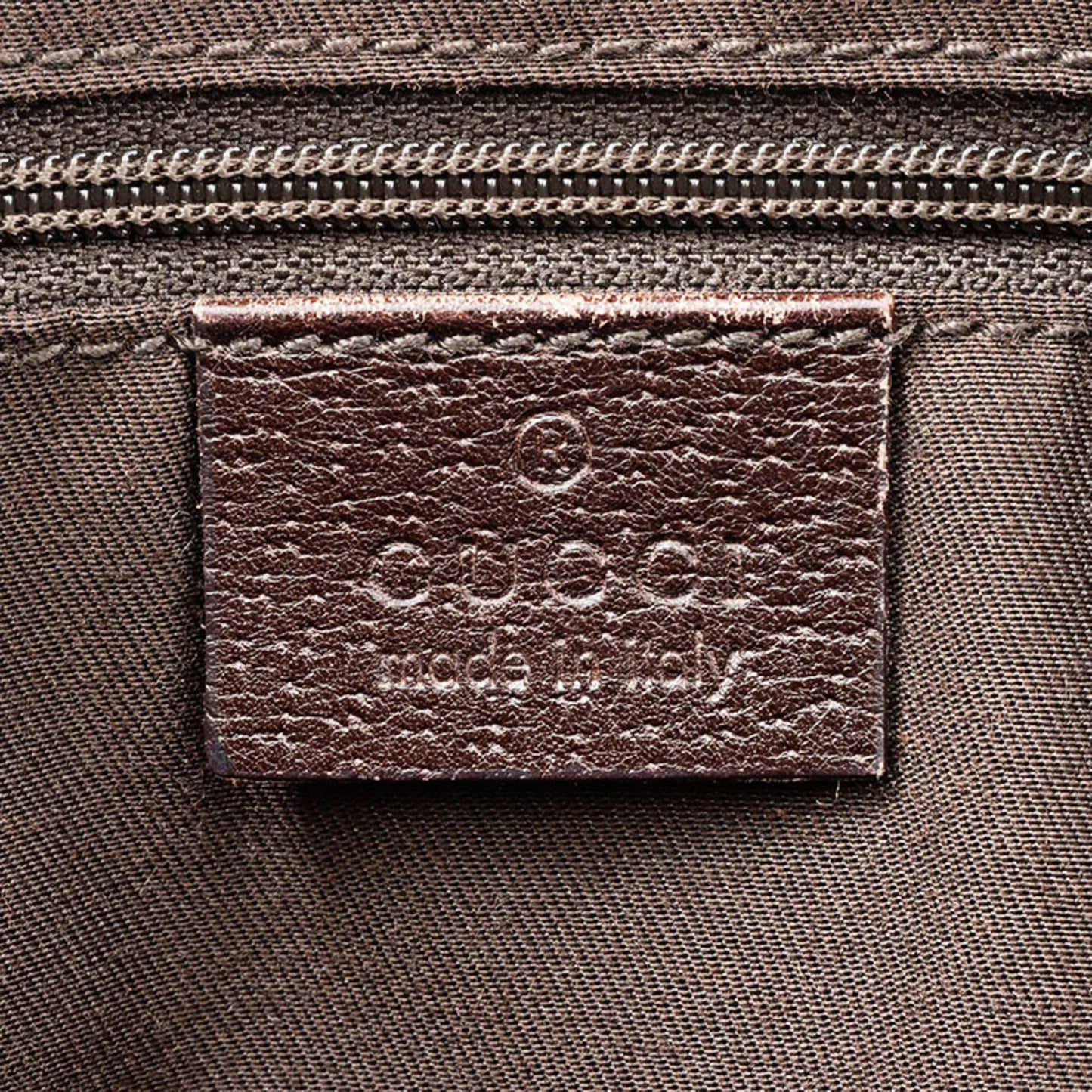 Gucci Gg Canvas Beige Brown Gg Canvas Leather Tote Bag
