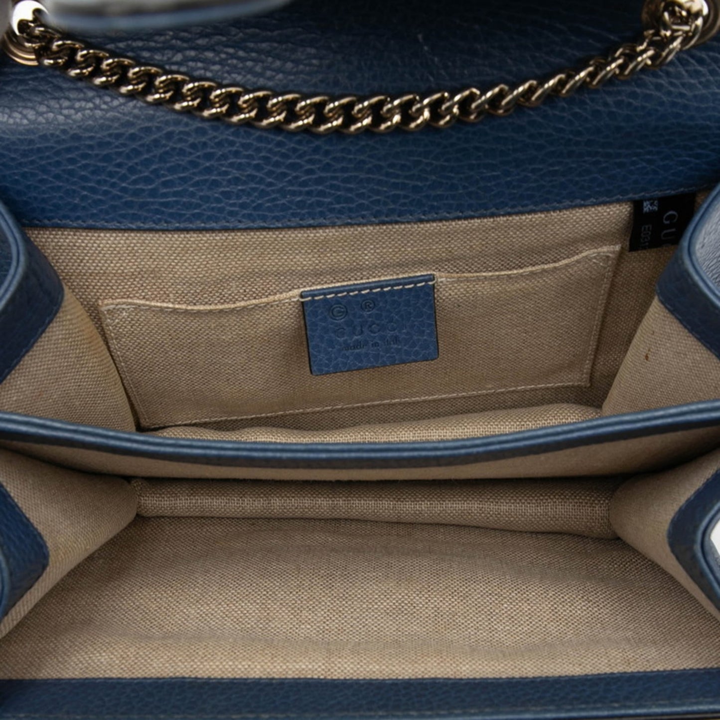 Gucci Blue Leather Shoulder Bag