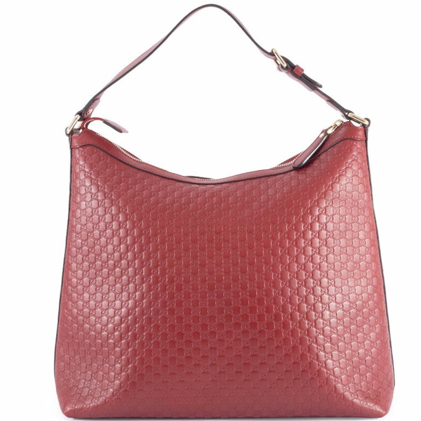 Gucci Microguccissima Red Color Leather Shoulder Bag