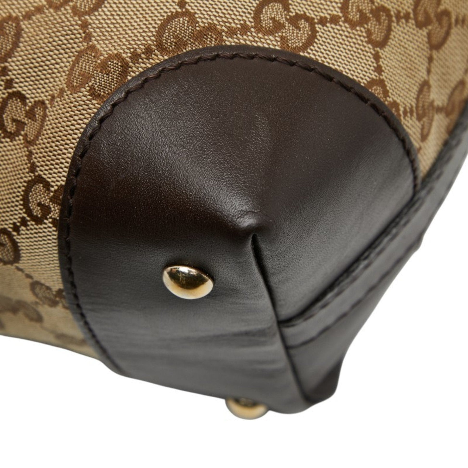 Gucci Beige Multi-Color Canvas Leather Handbag Shoulder Bag