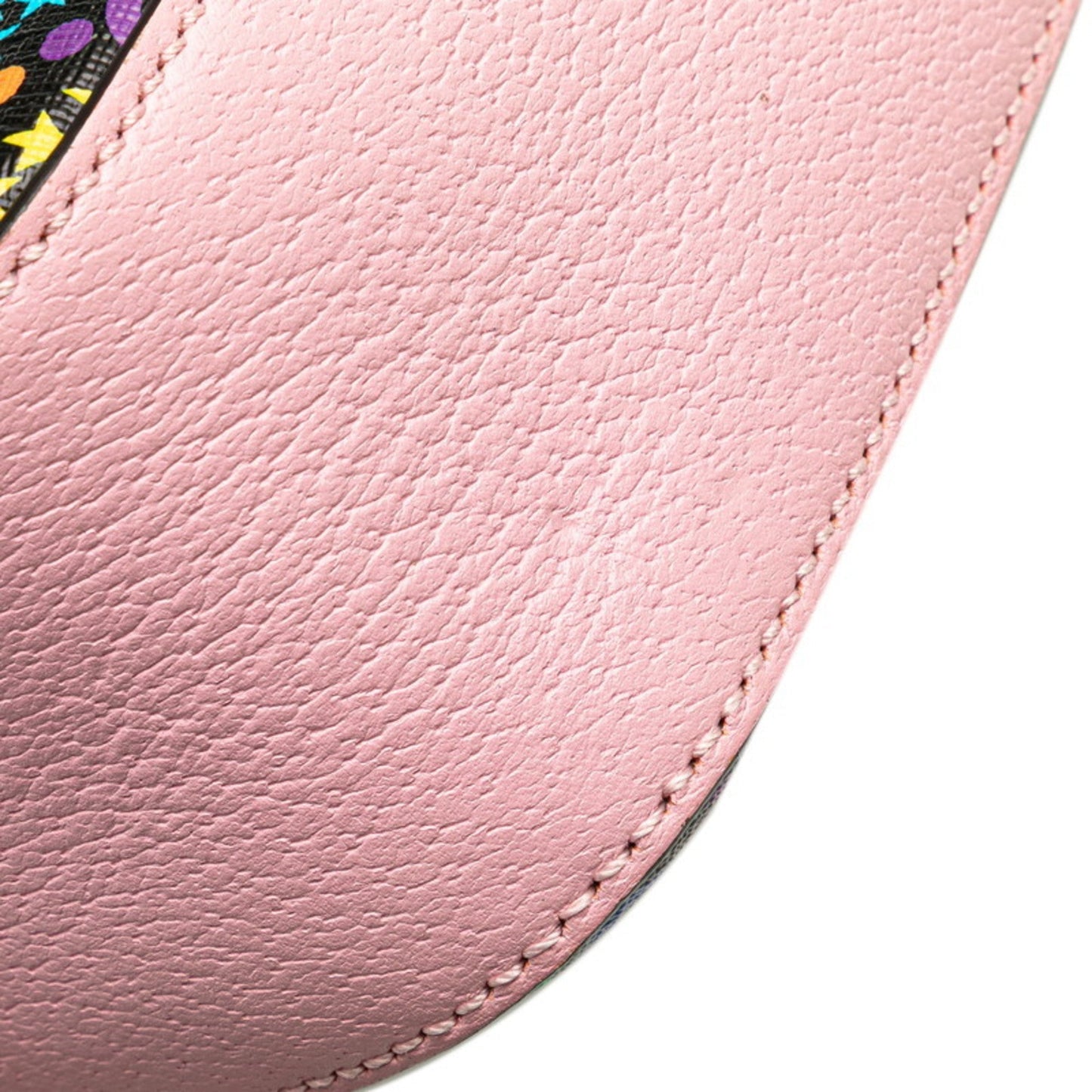 Gucci Black Multi-Color Pink Pvc Leather Shoulder Bag