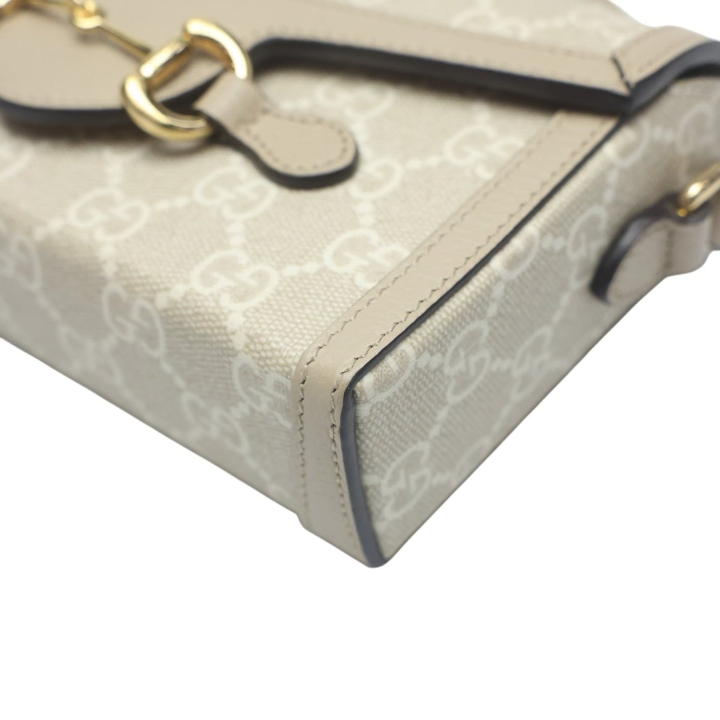Gucci Beige Pvc Shoulder Bag