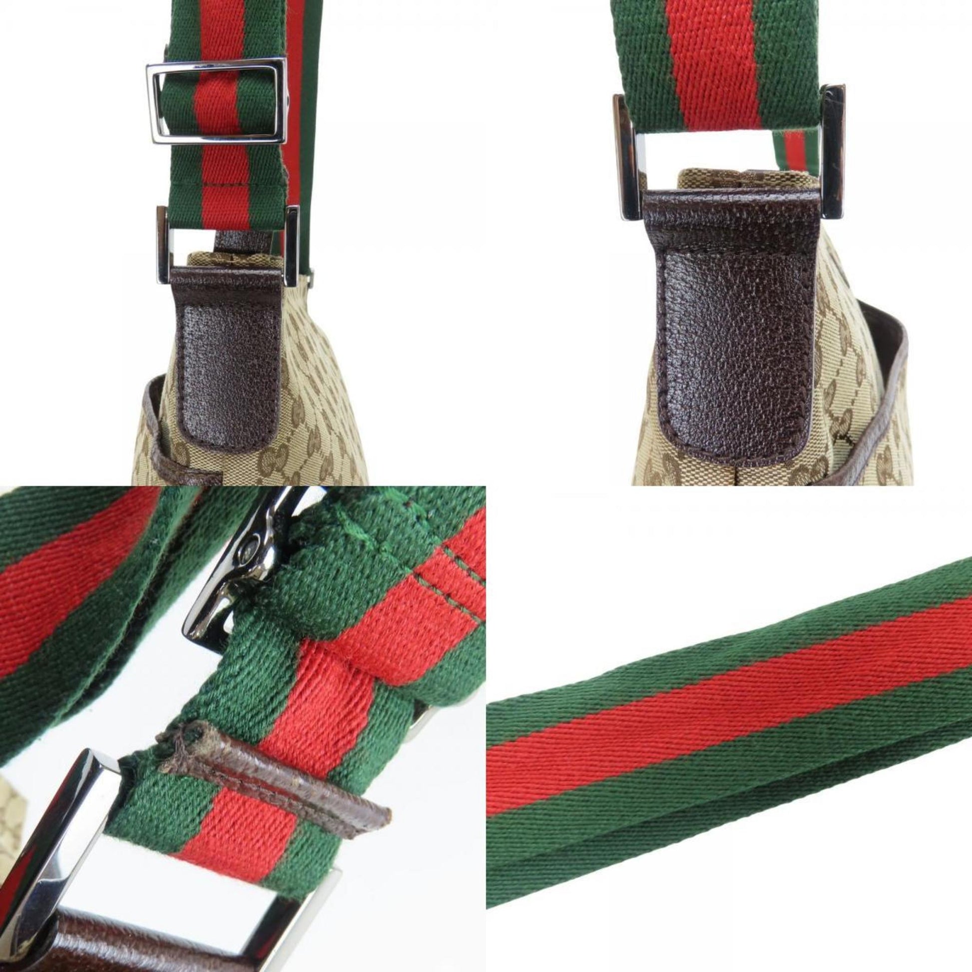 Gucci Beige Gg Canvas Shoulder Bag