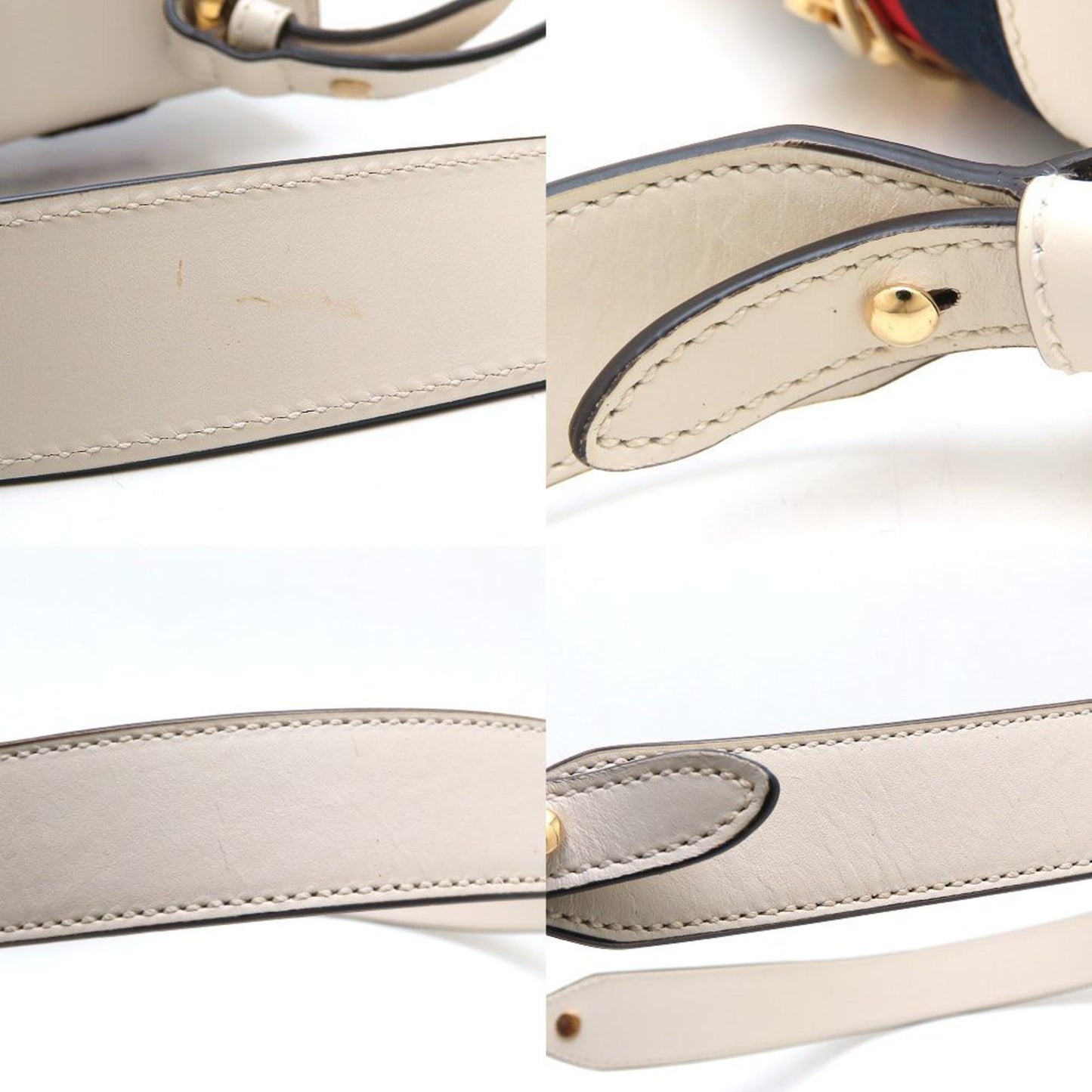 Gucci Ivory Leather Shoulder Bag