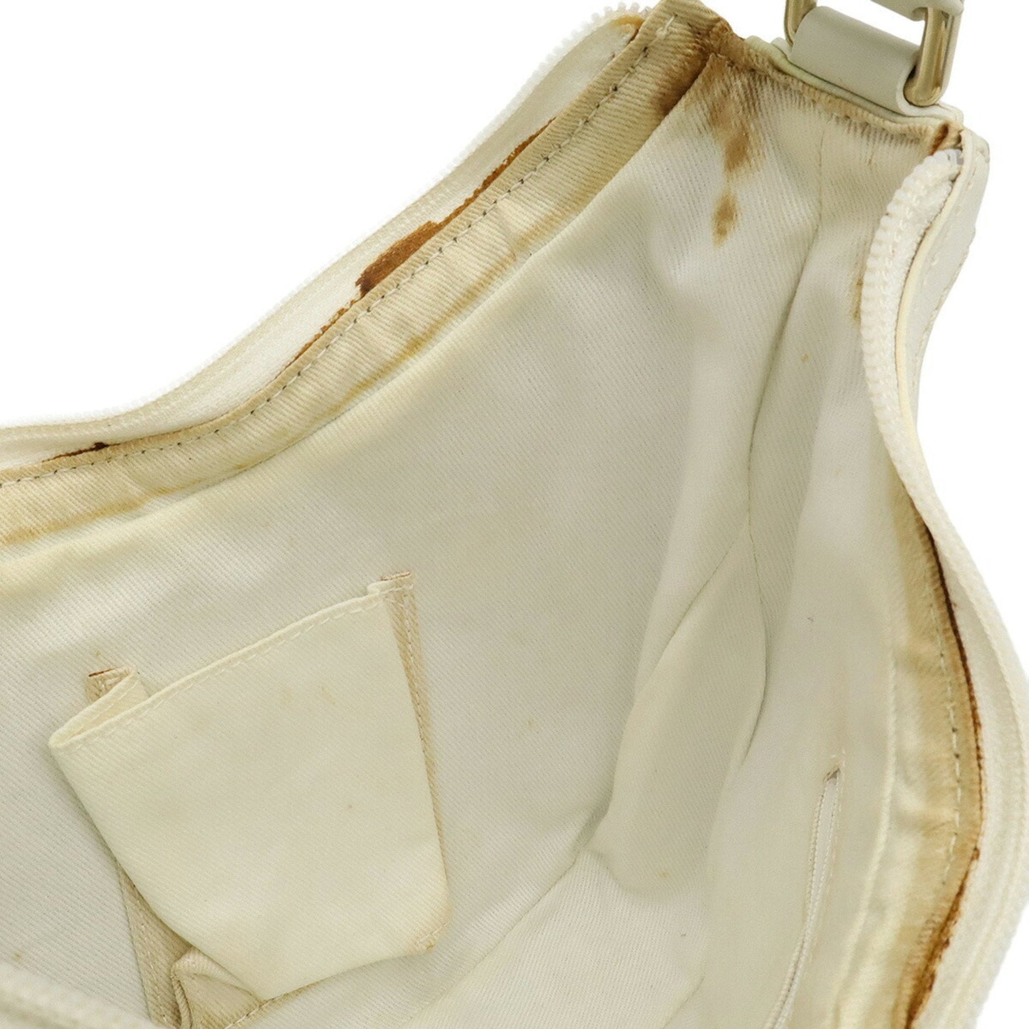 Gucci Navy White Pvc Leather Handbag Shoulder Bag