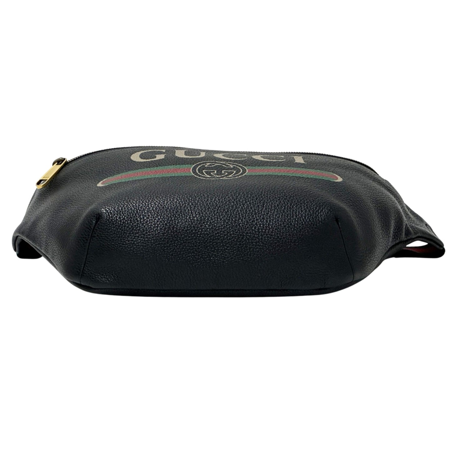 Gucci Black Leather Fanny Pack Sling Bag