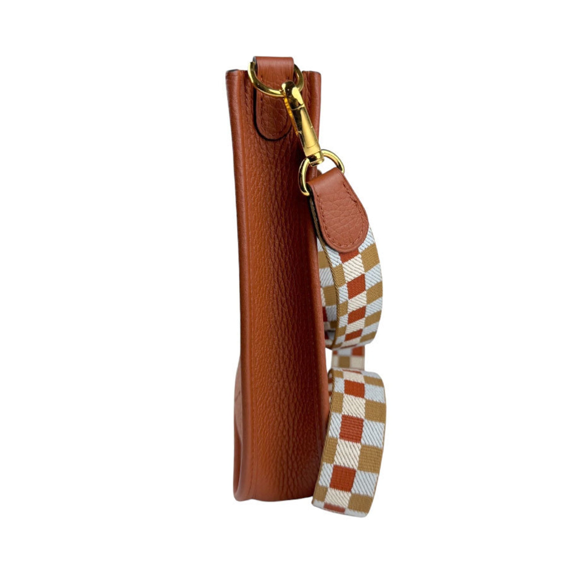 Hermes Taurillon Clemence Shoulder Bag Leather