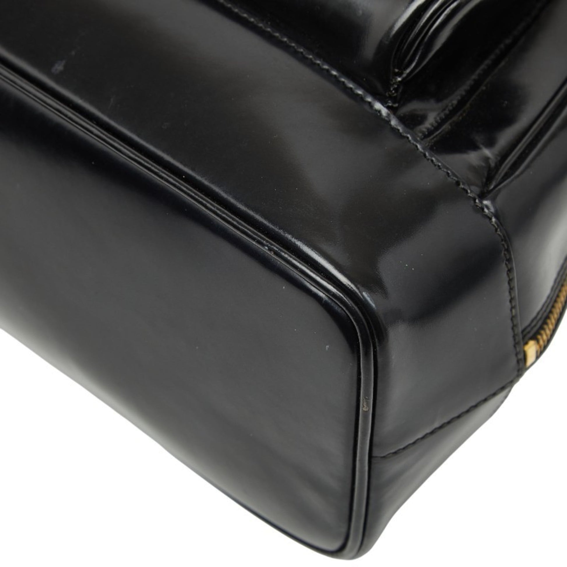 Gucci Black Patent Leather Shoulder Bag