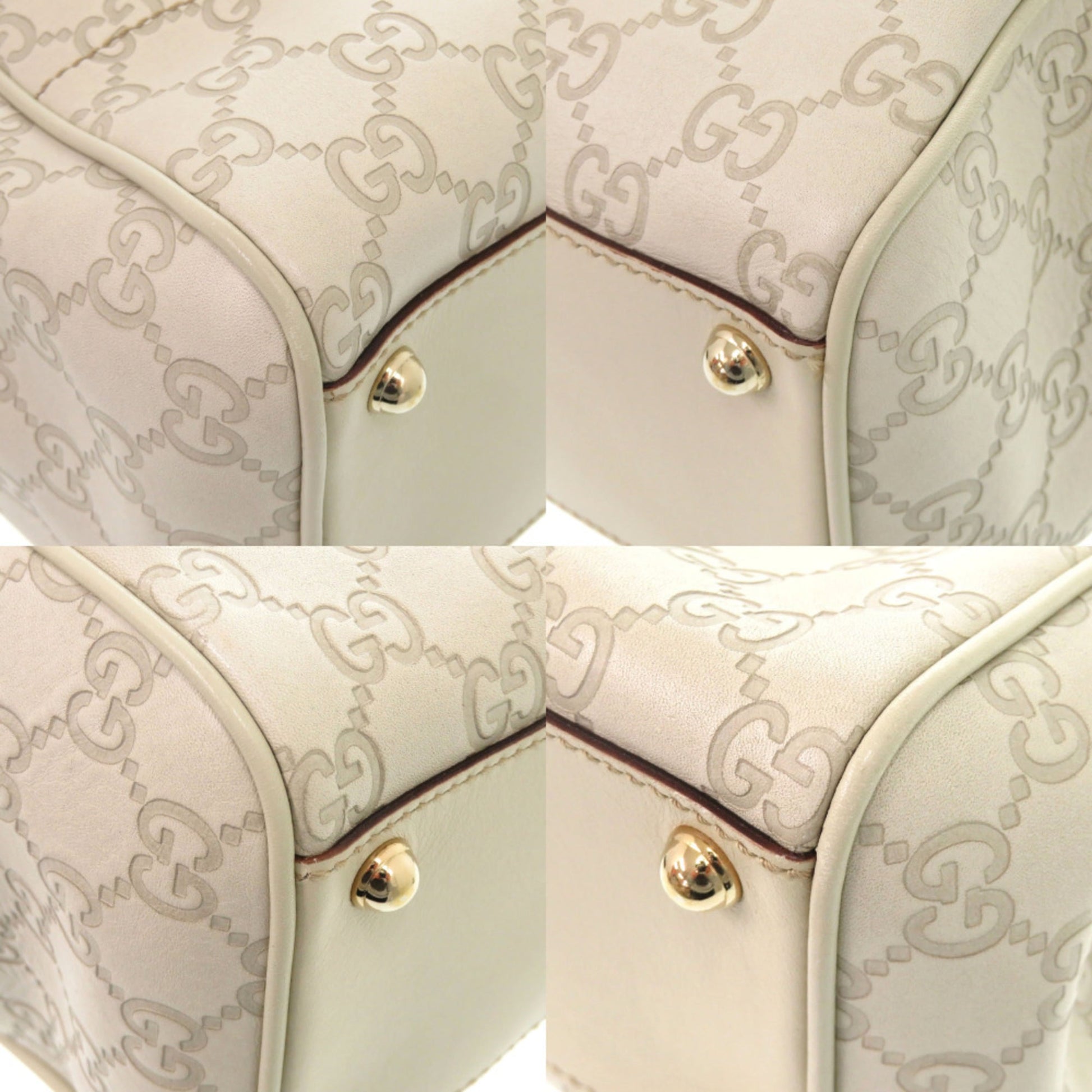 Gucci Ivory Leather Shoulder Bag