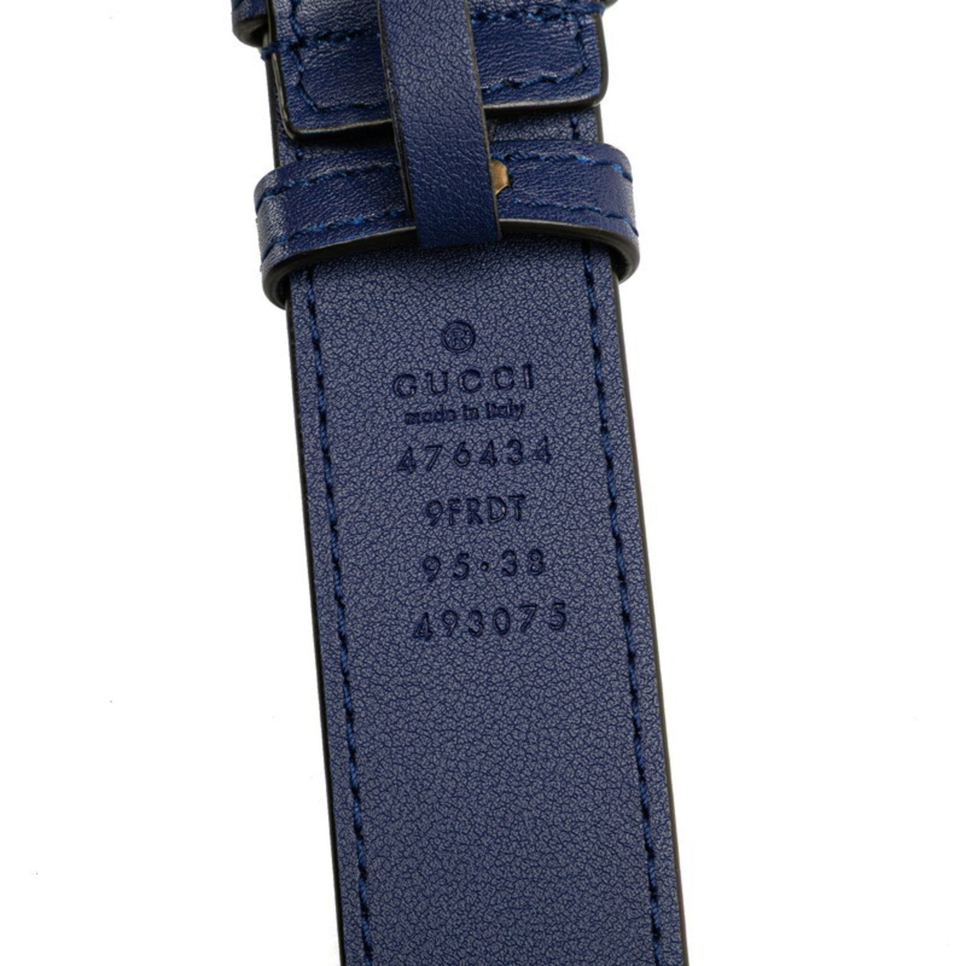 Gucci Gg Marmont Blue Leather Sling Bag