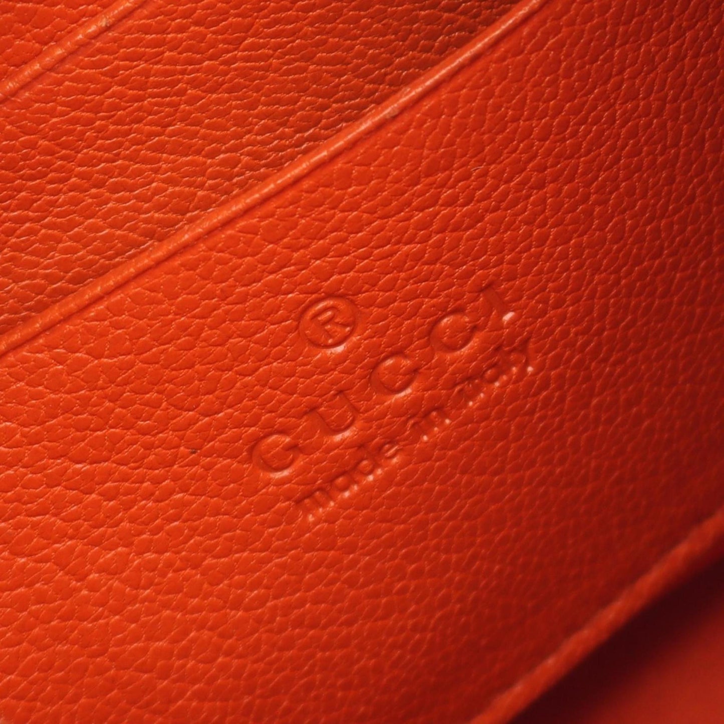 Gucci Orange Leather Shoulder Bag