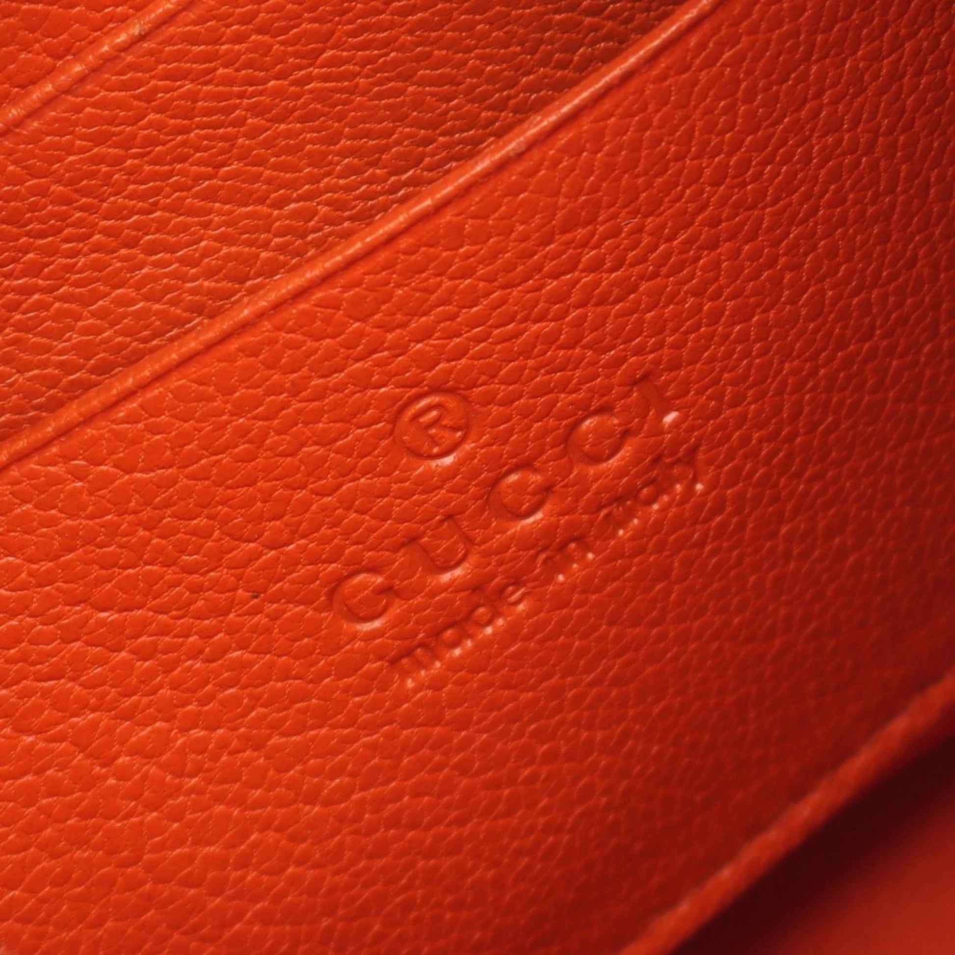 Gucci Orange Leather Shoulder Bag