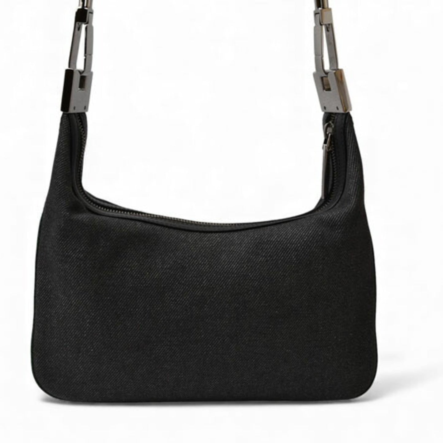 Gucci Green Denim Shoulder Bag