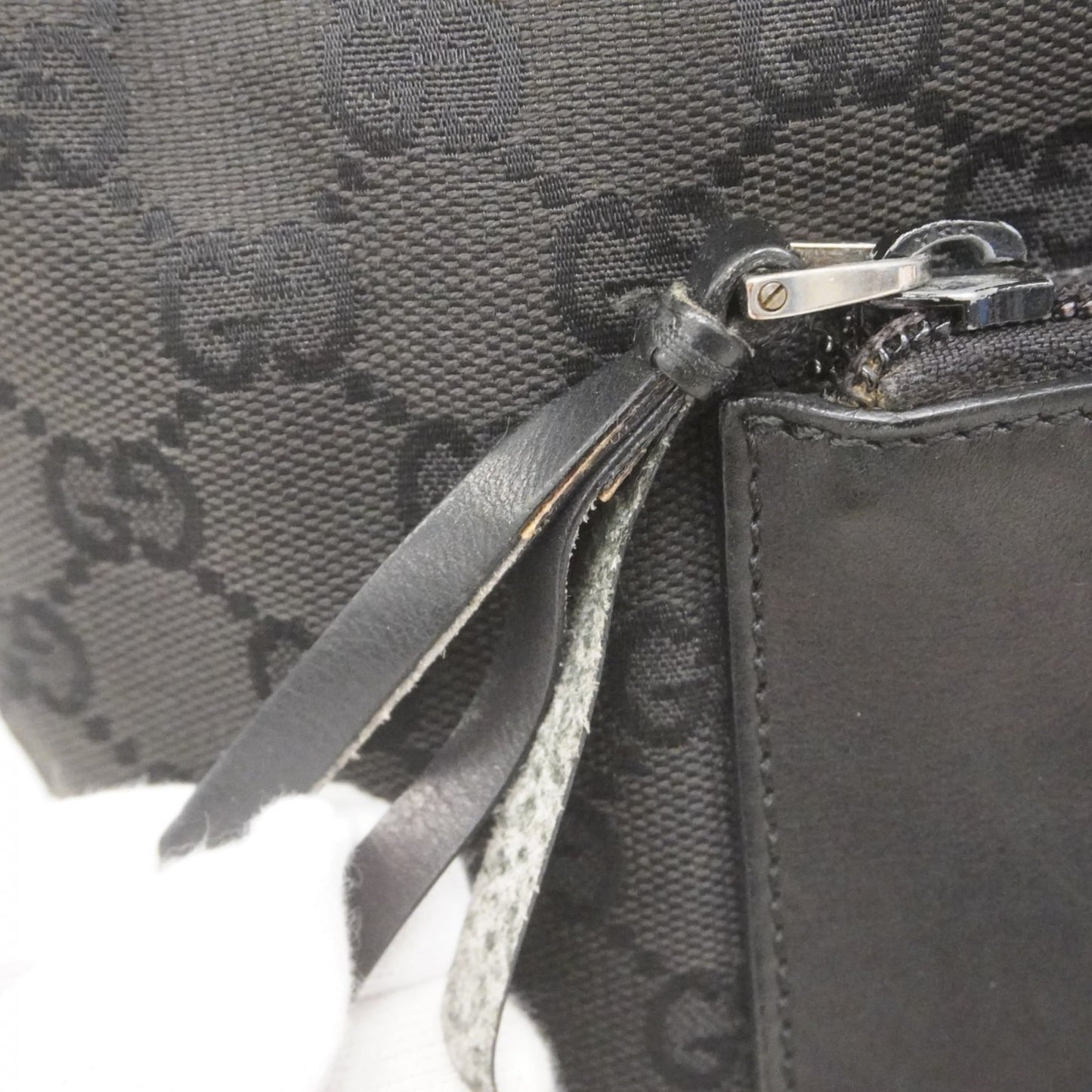 Gucci Black Canvas Tote Bag