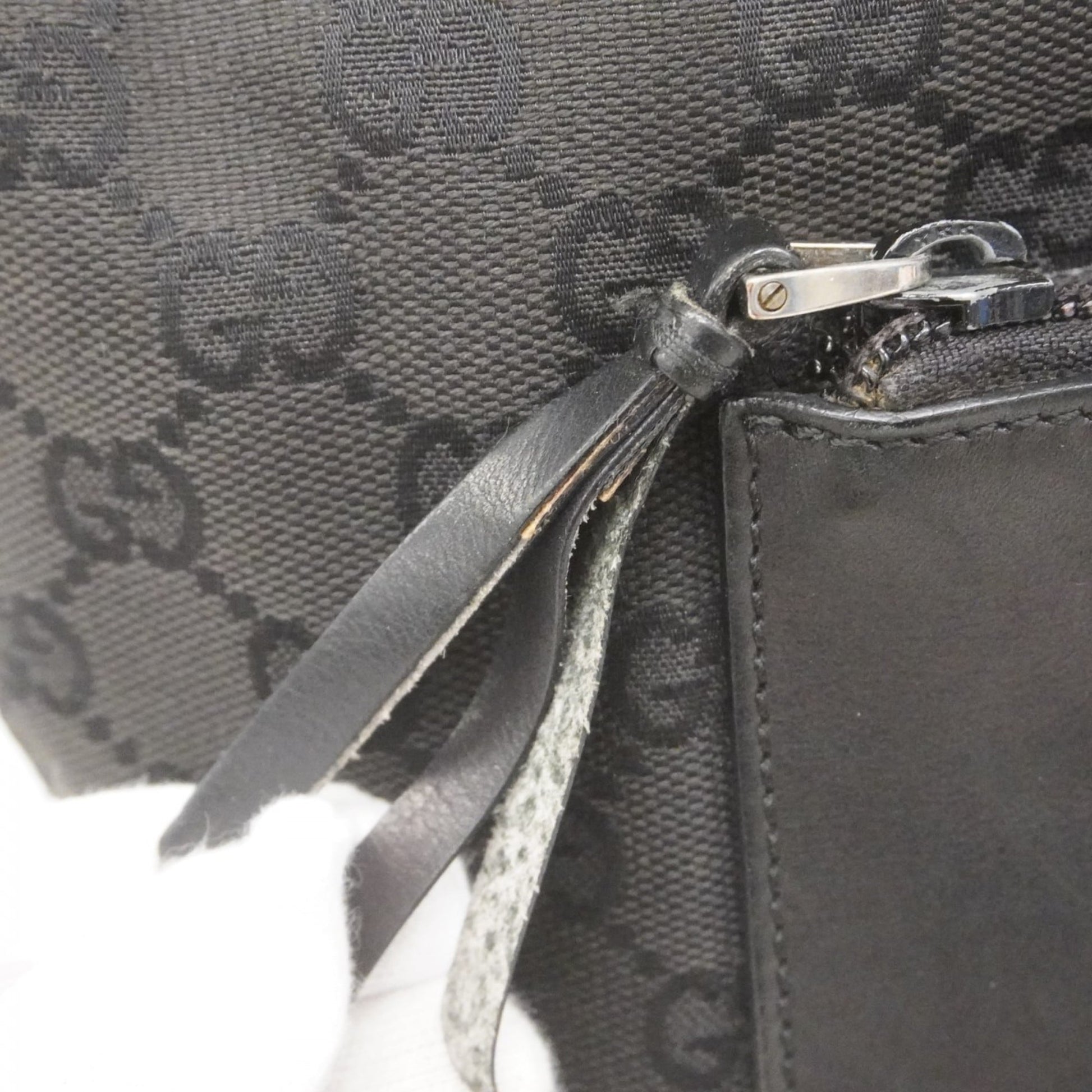Gucci Black Canvas Tote Bag