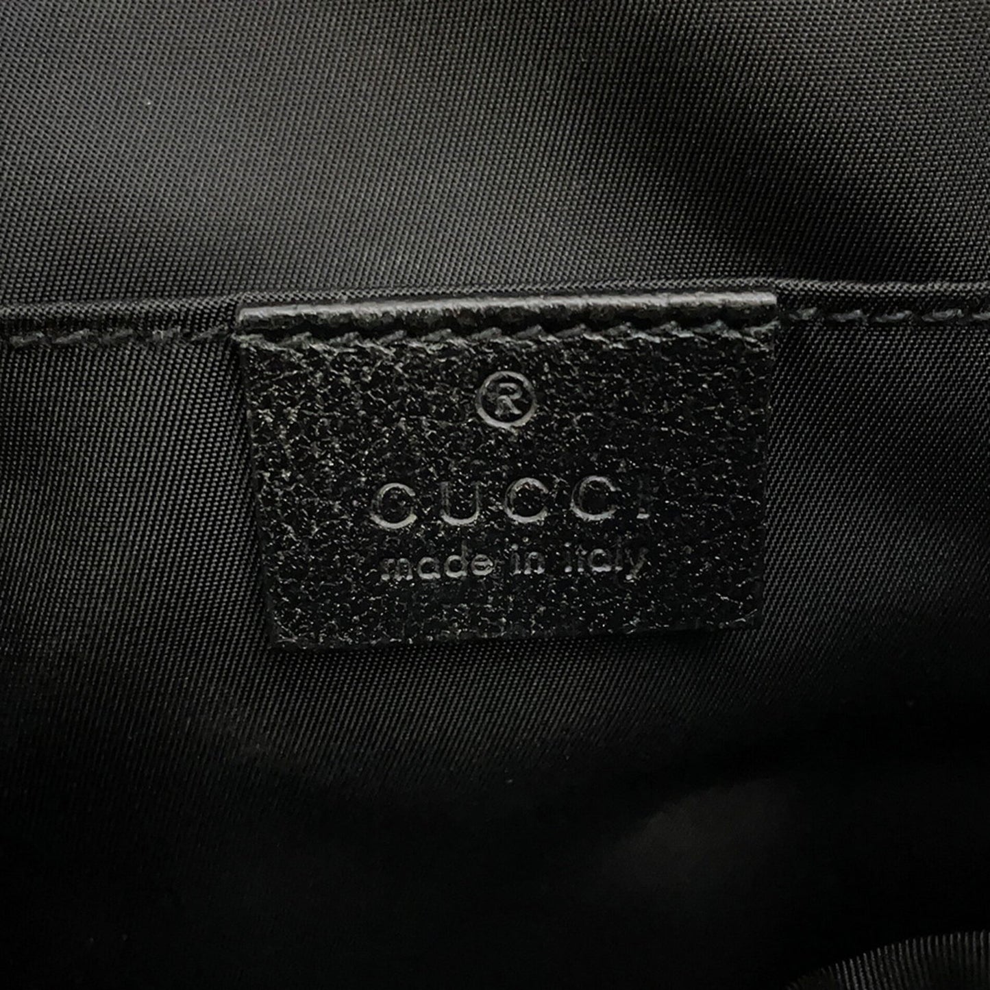 Gucci Black Nylon Leather Handbag Shoulder Bag