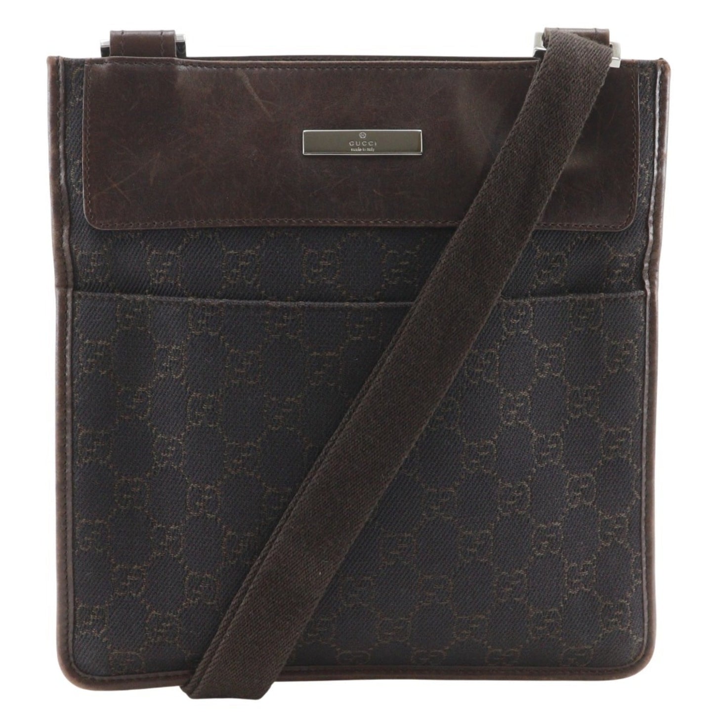 Gucci Brown Gg Canvas Shoulder Bag