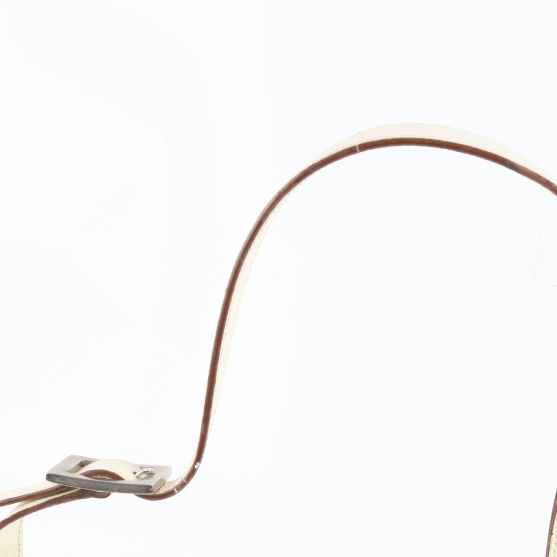 Gucci Beige Leather Canvas Shoulder Bag