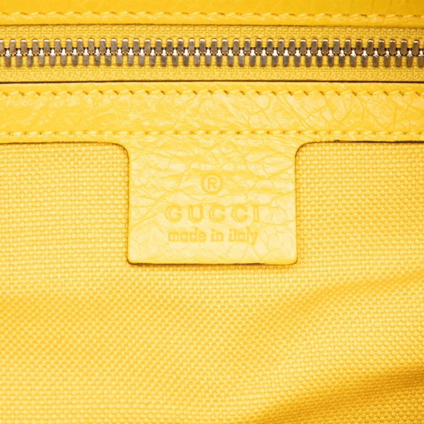 Gucci Yellow Leather Boston Bag Shoulder Bag
