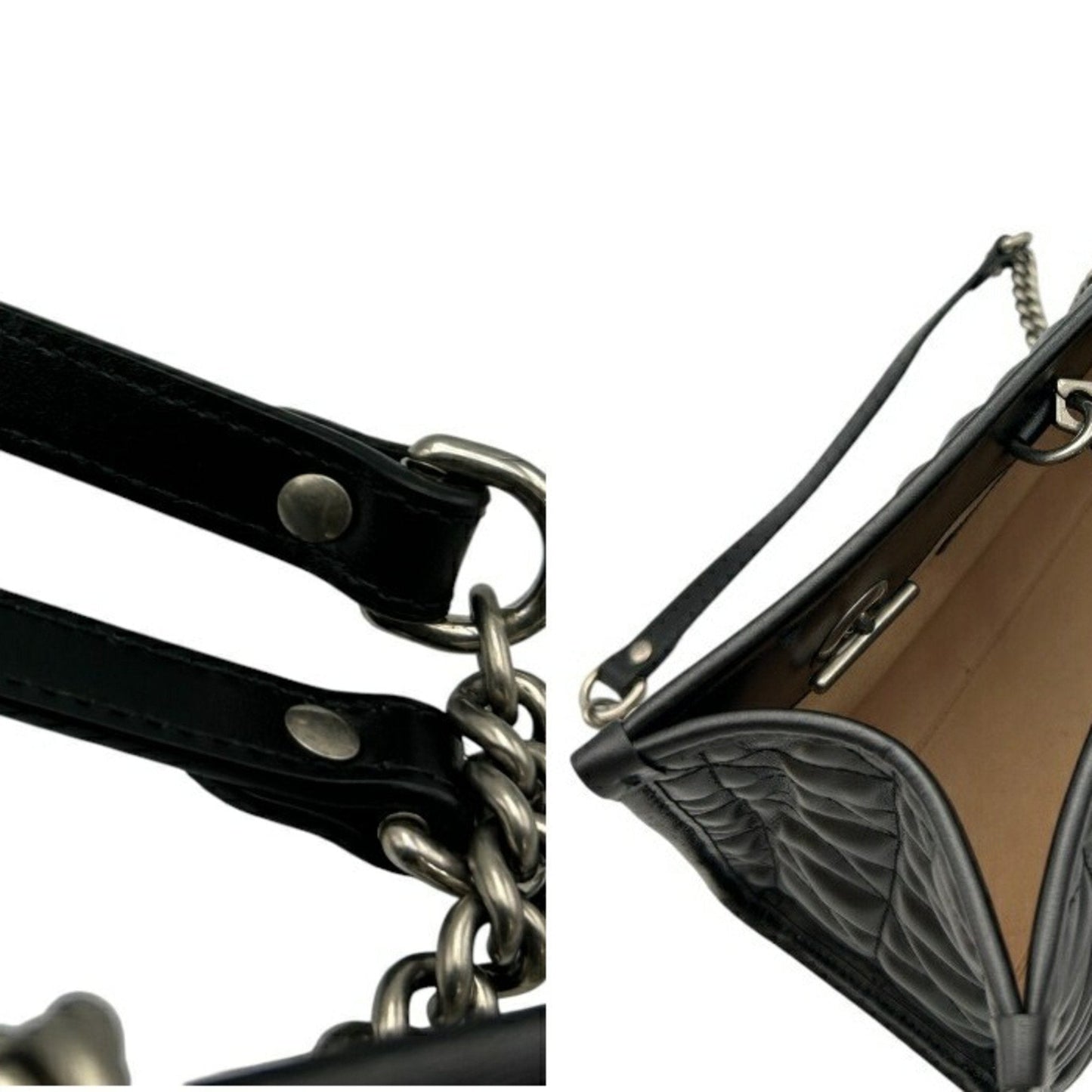 Gucci Gg Marmont Black Leather Tote Bag
