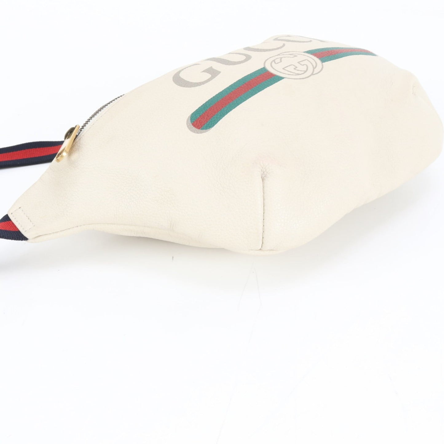 Gucci Beige Leather Pouch Sling Bag