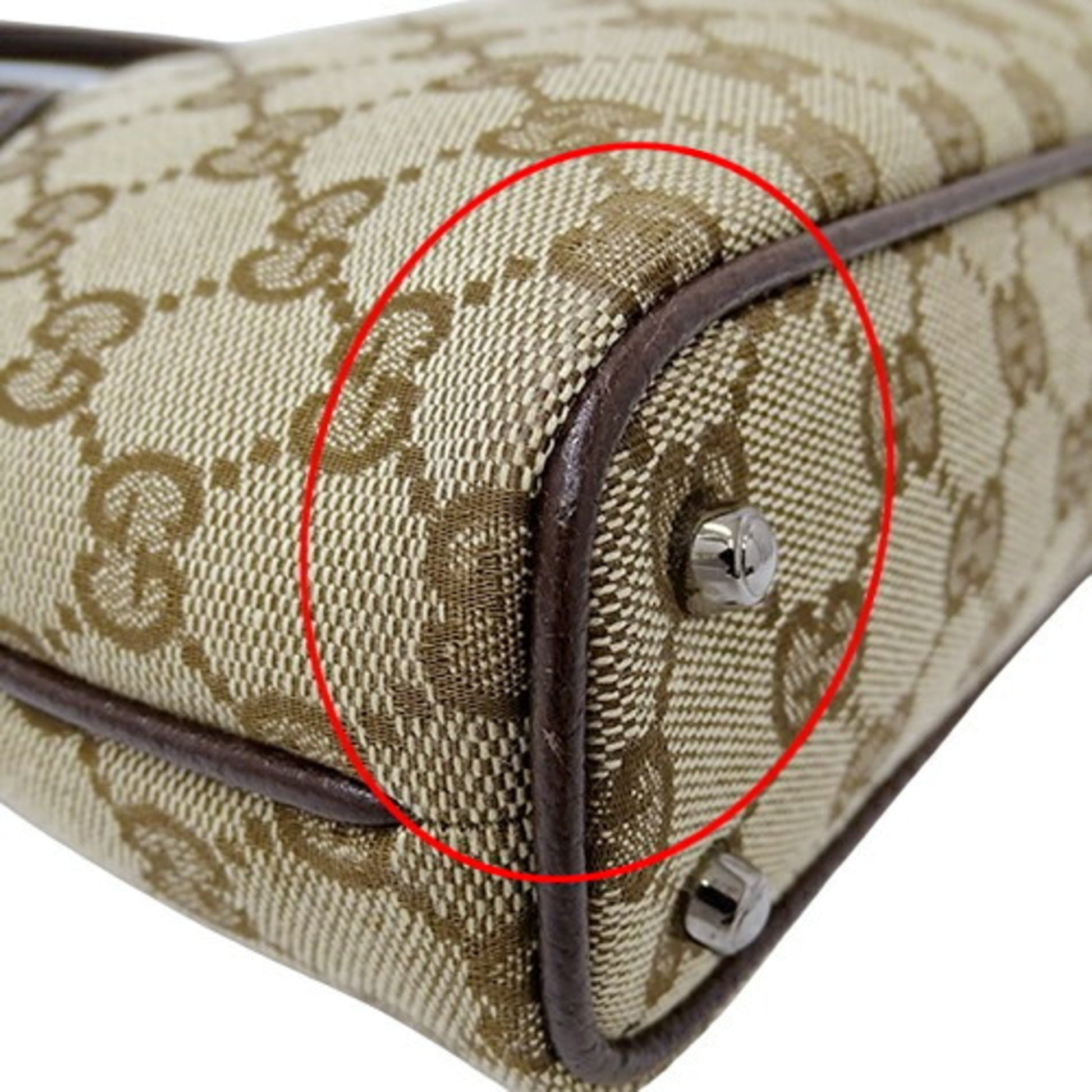 Gucci Beige Brown Gg Canvas Tote Bag