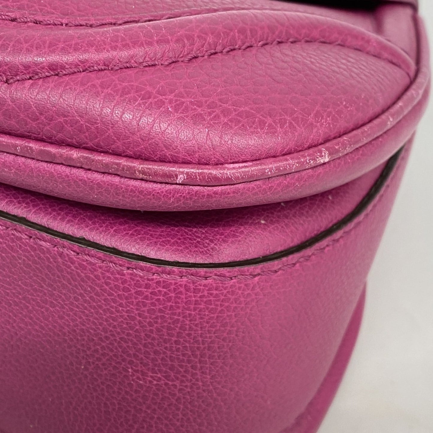 Gucci Purple Leather Handbag