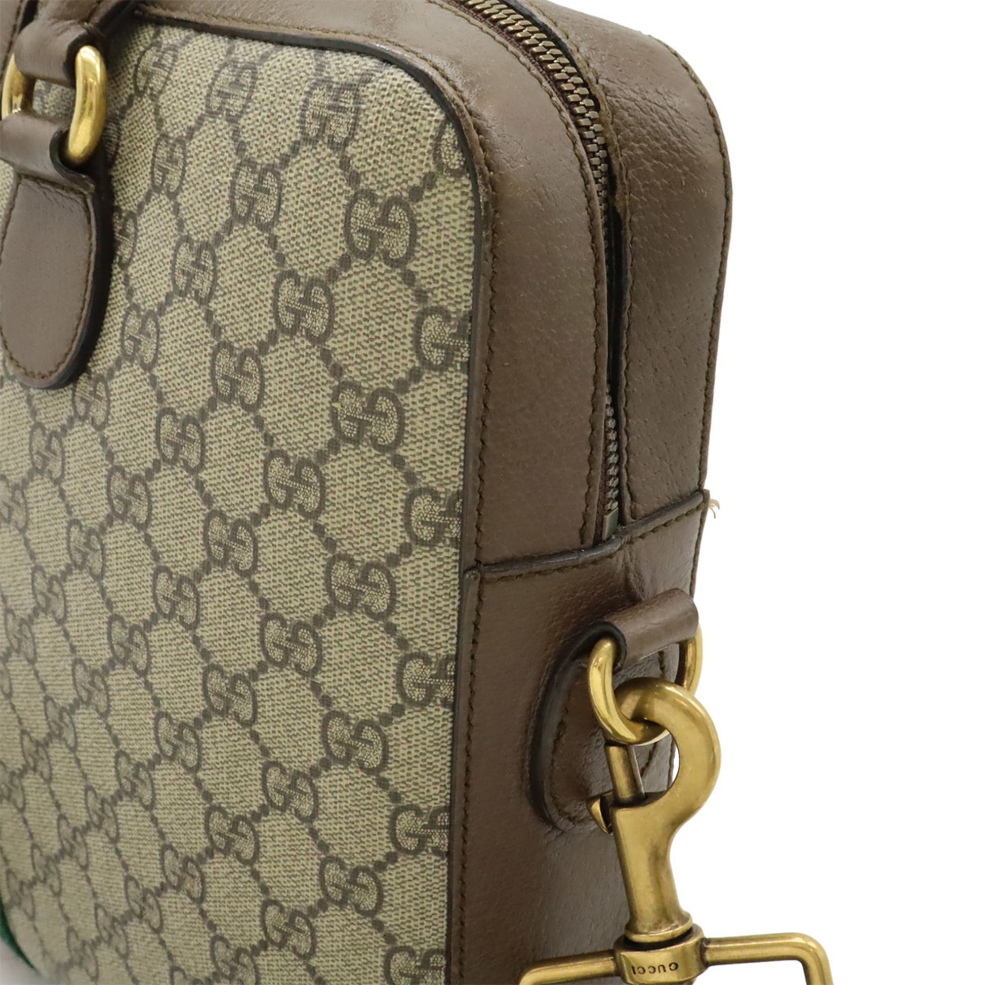 Gucci Beige Brown Gg Supreme Leather Handbag Shoulder Bag